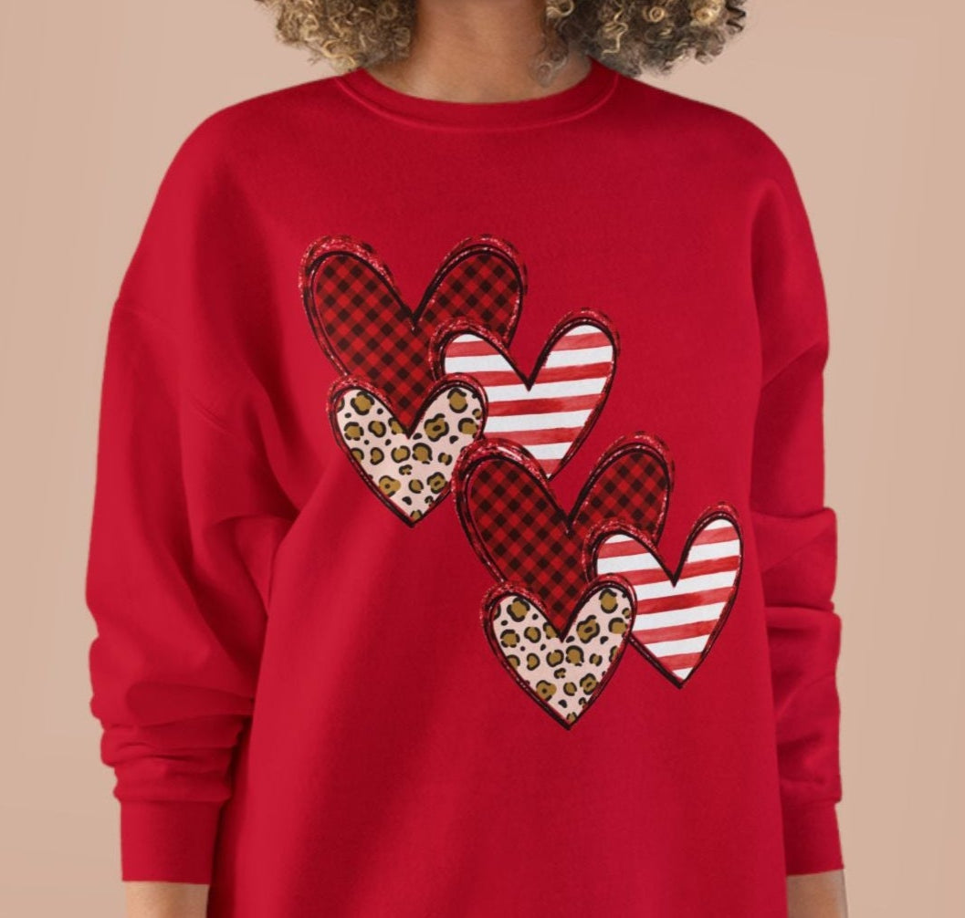 Valentine Heart Coquette Crewneck Sweatshirt!