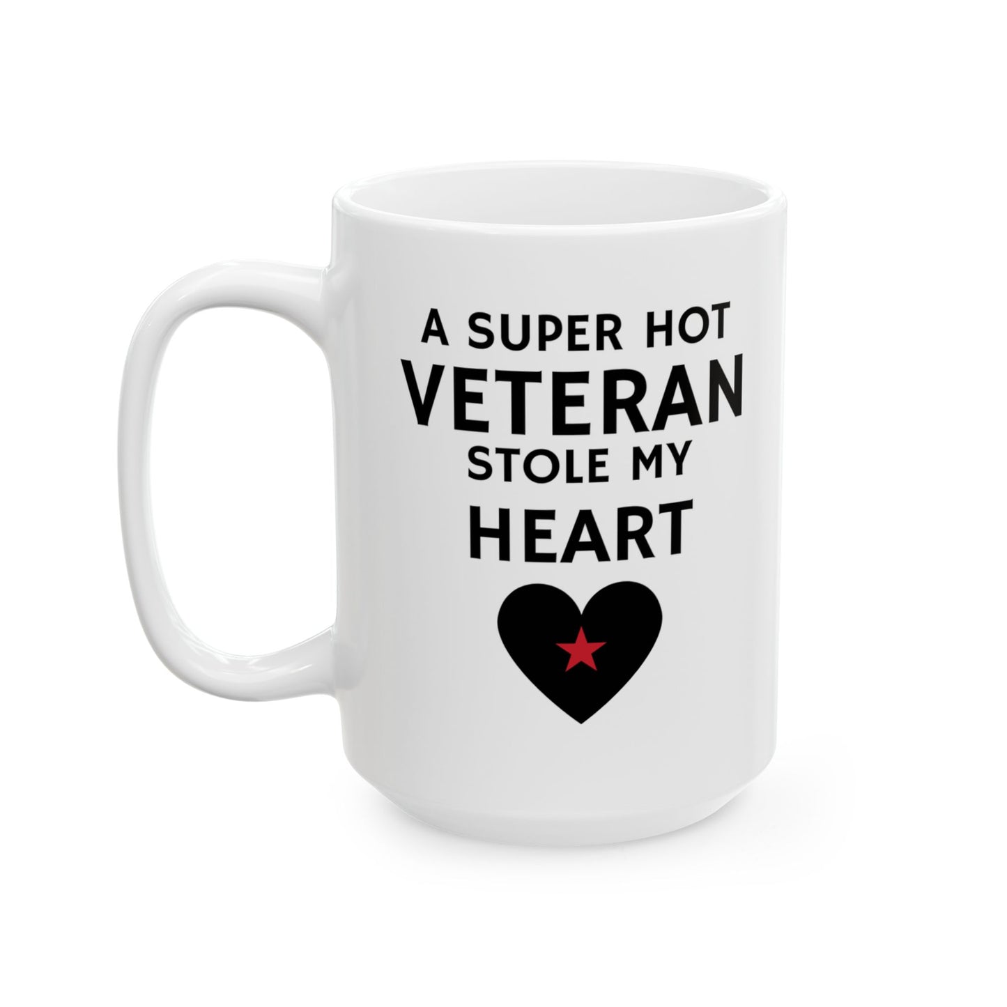 Valentine "Super Hot Veteran" Coffee Mug, (15oz)