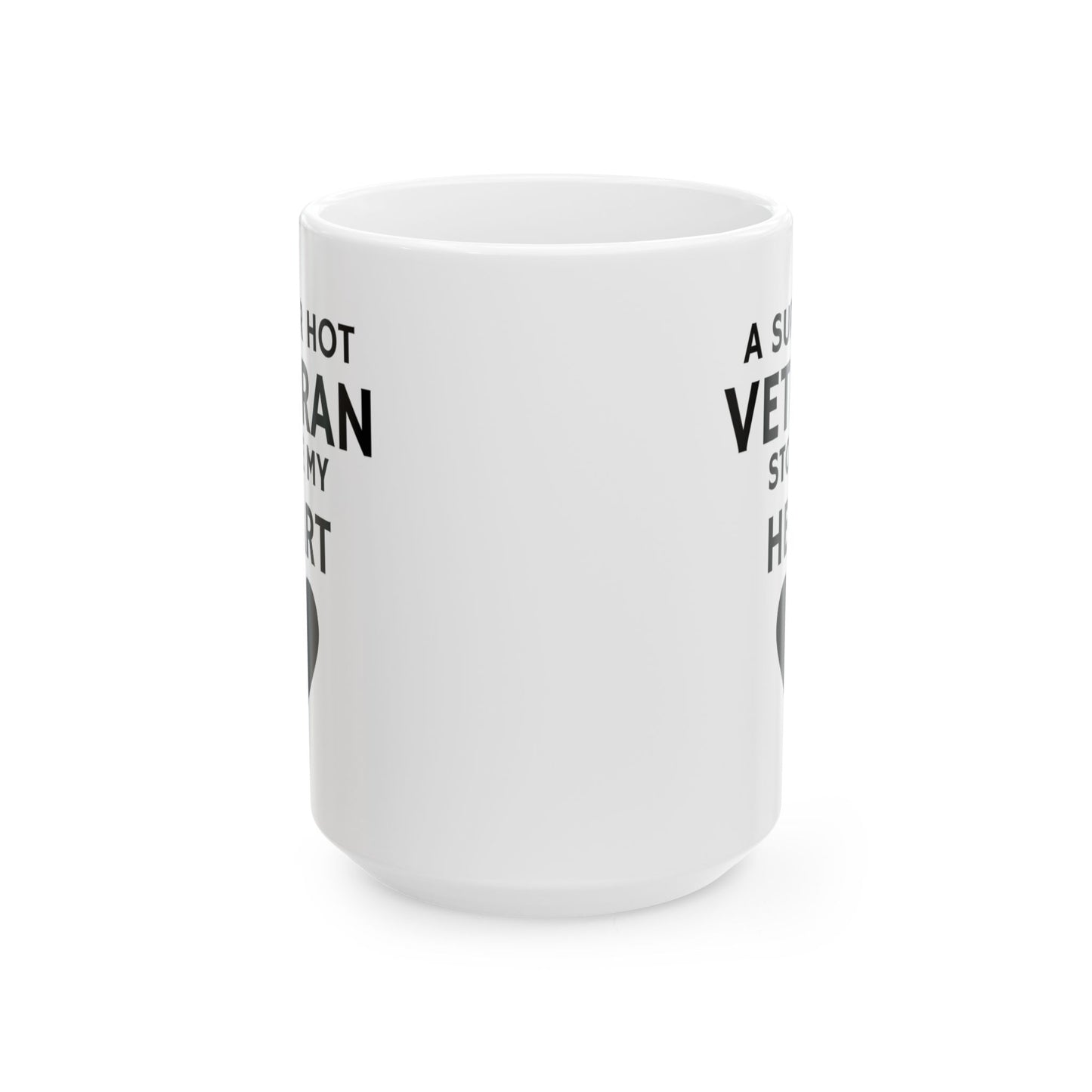 Valentine "Super Hot Veteran" Coffee Mug, (15oz)