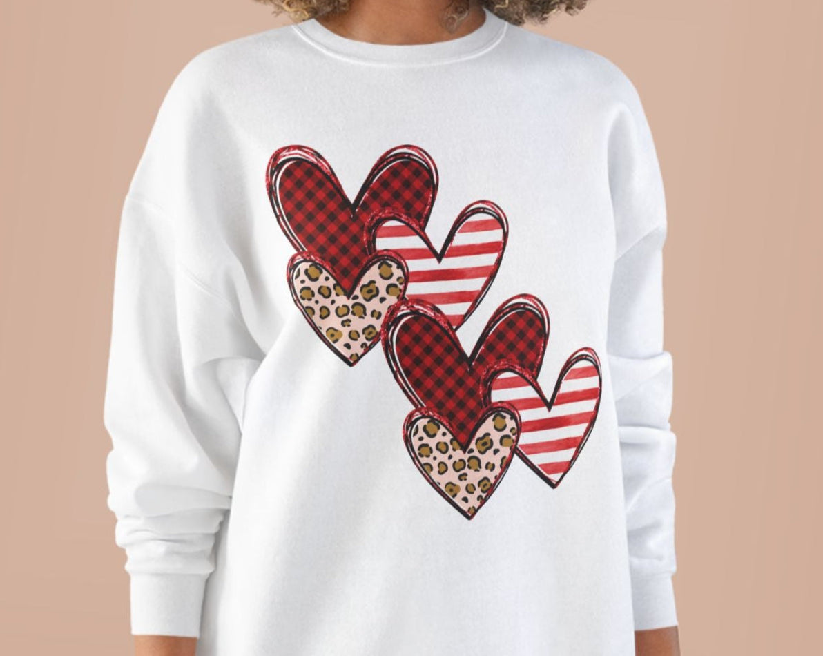 Valentine Heart Coquette Crewneck Sweatshirt!