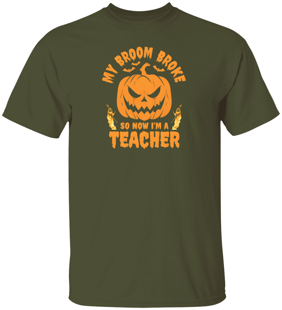 Halloween Teacher T-Shirt - Funny Pumpkin Design