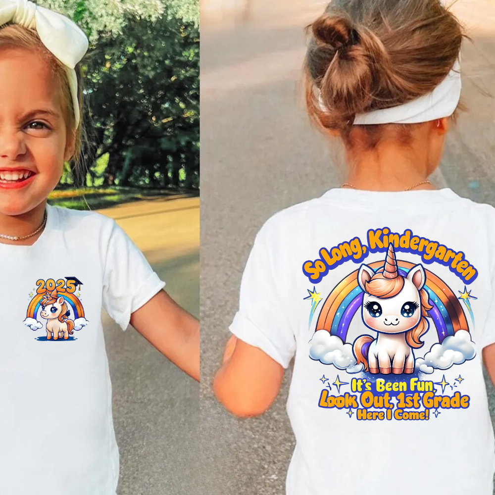 Graduation T- Shirt, Last Day of School T-Shirt, Aesthetic Toddler Tee, Kids Cotton Tee