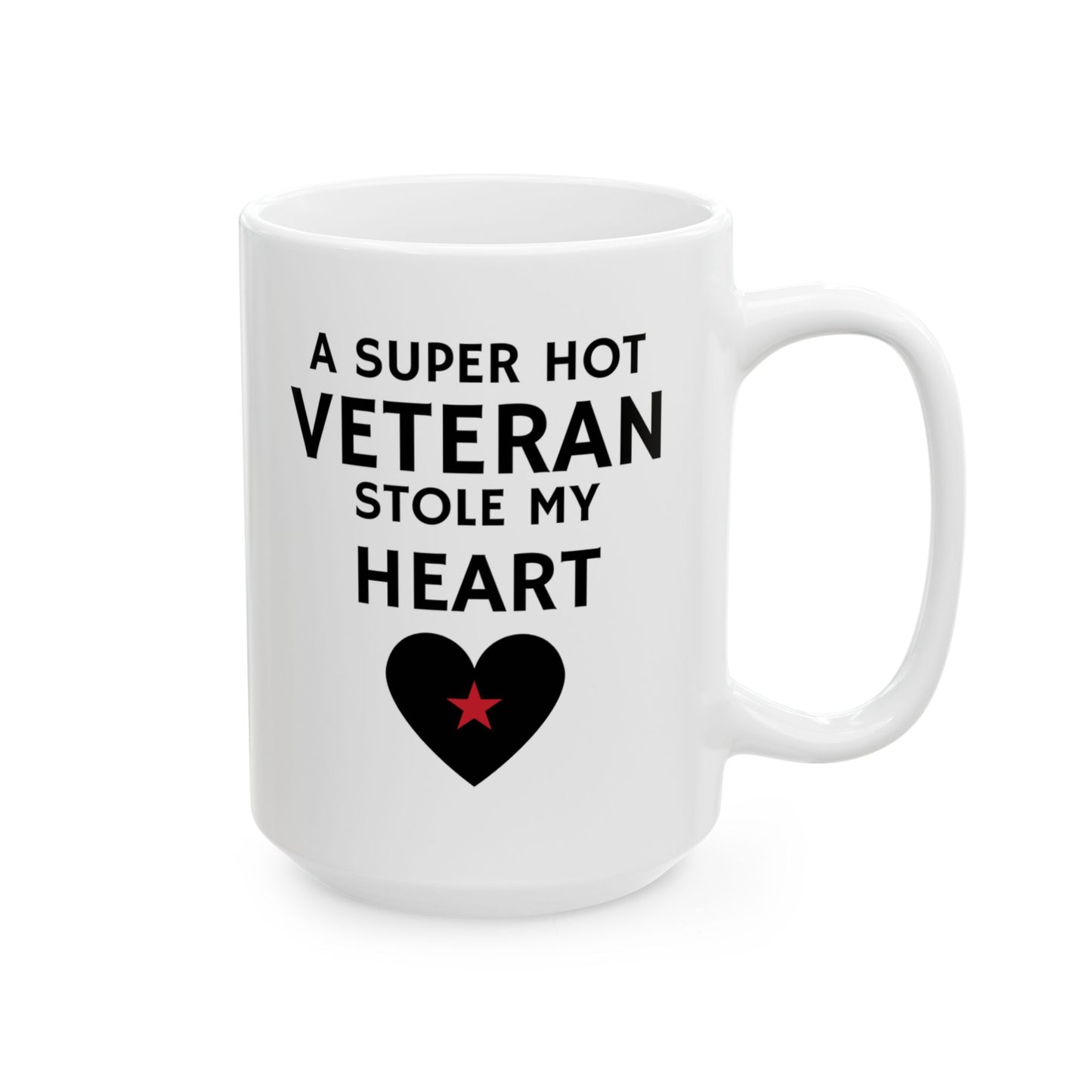 Valentine "Super Hot Veteran" Coffee Mug, (15oz)