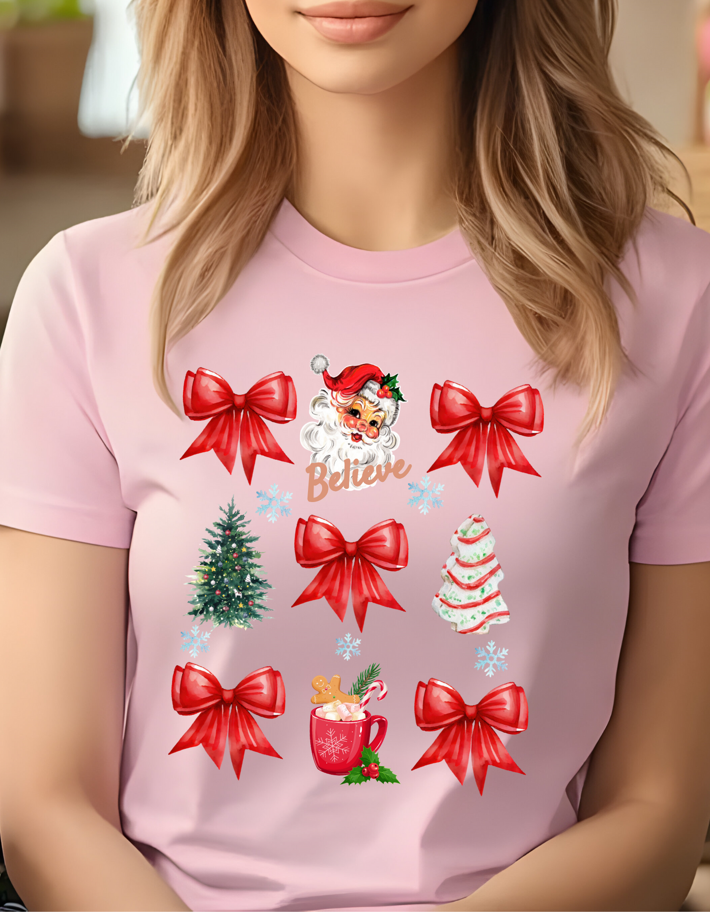Christmas Santa Coquette Holiday T-Shirt