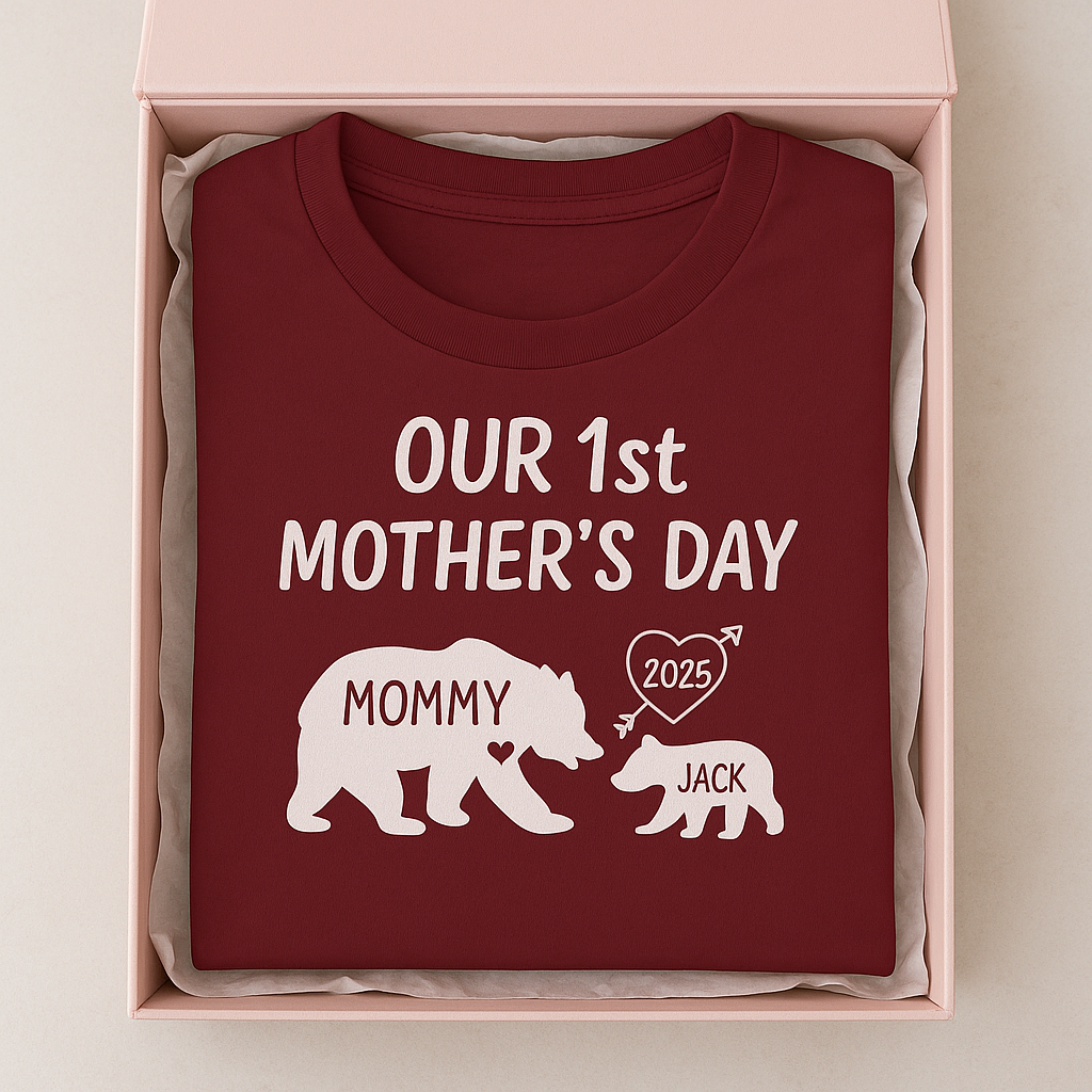 Our 1st Mother's Day Shirt, Custom With Names