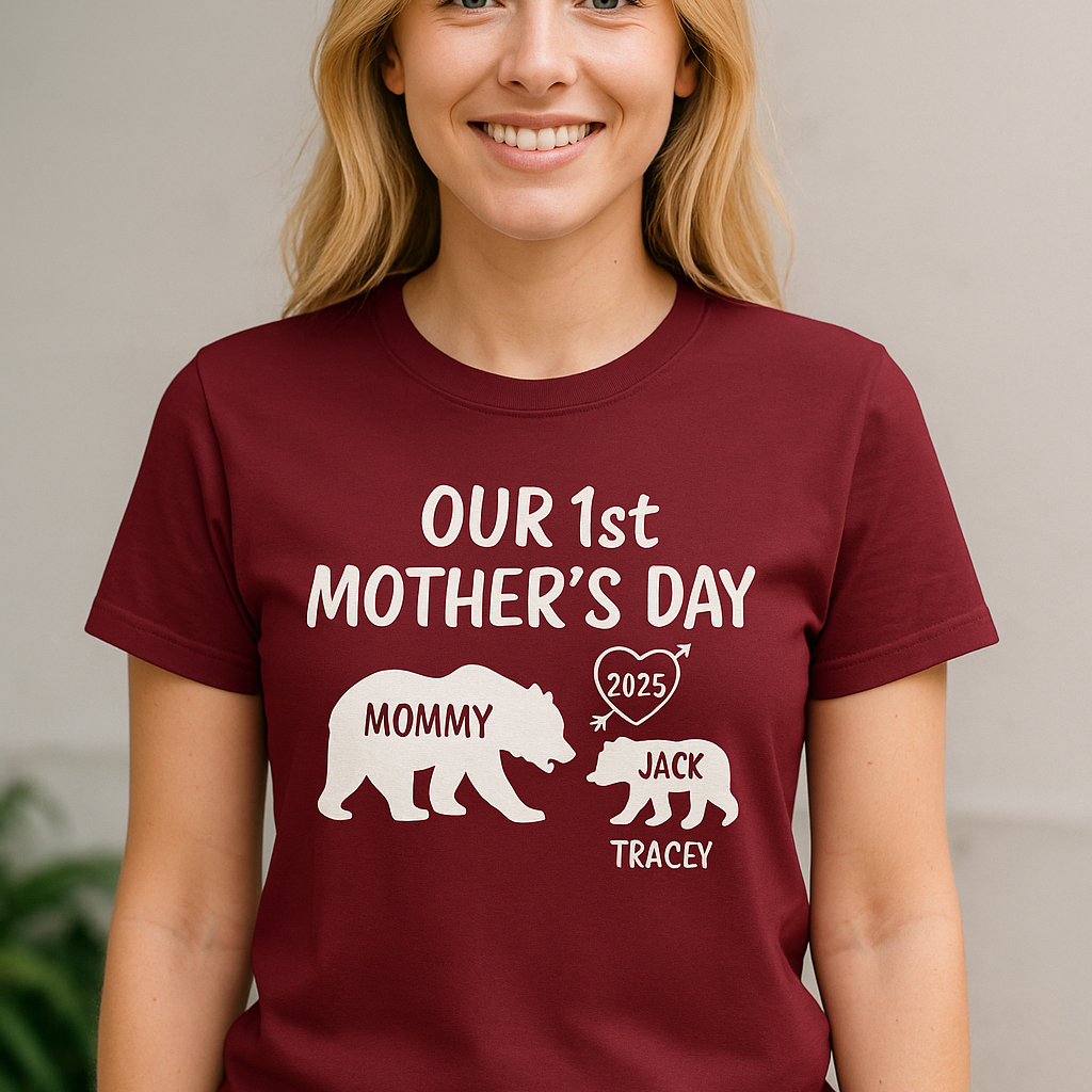 Our 1st Mother's Day Shirt, Custom With Names
