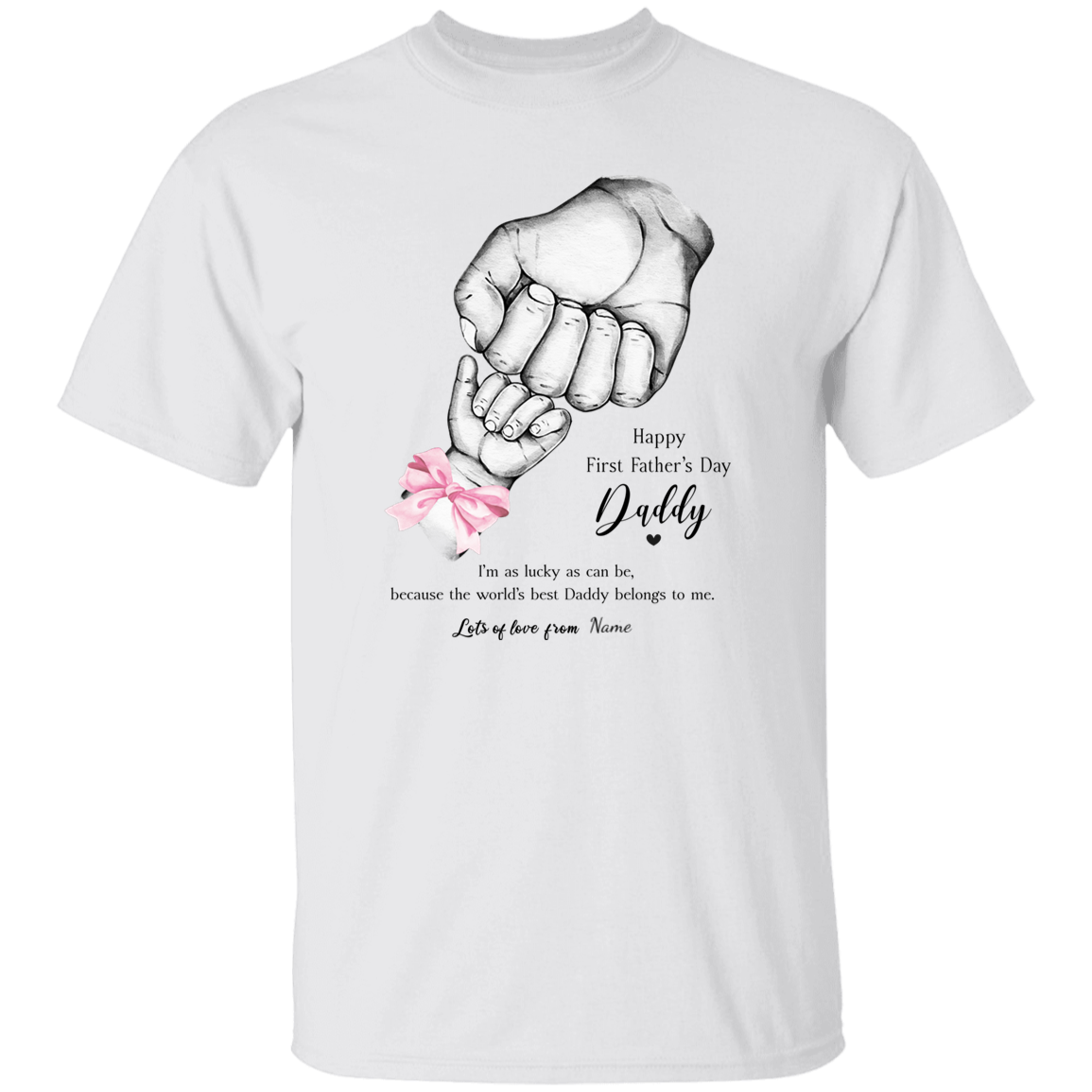 Personalized Daddy's First Father's Day Apparel