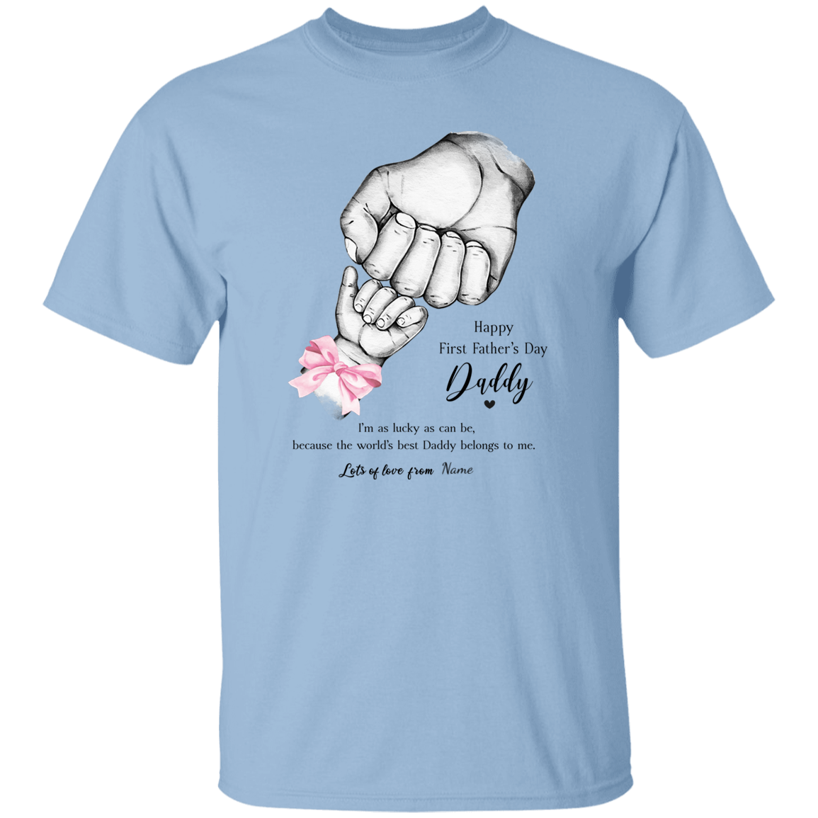 Personalized Daddy's First Father's Day Apparel