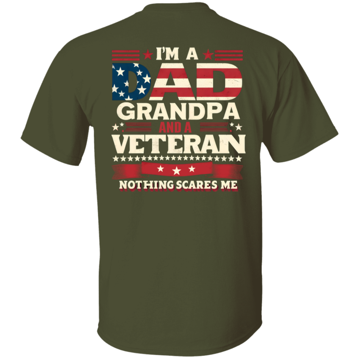 "Dad, Grandpa and Verteran" Short Sleeve T-Shirt