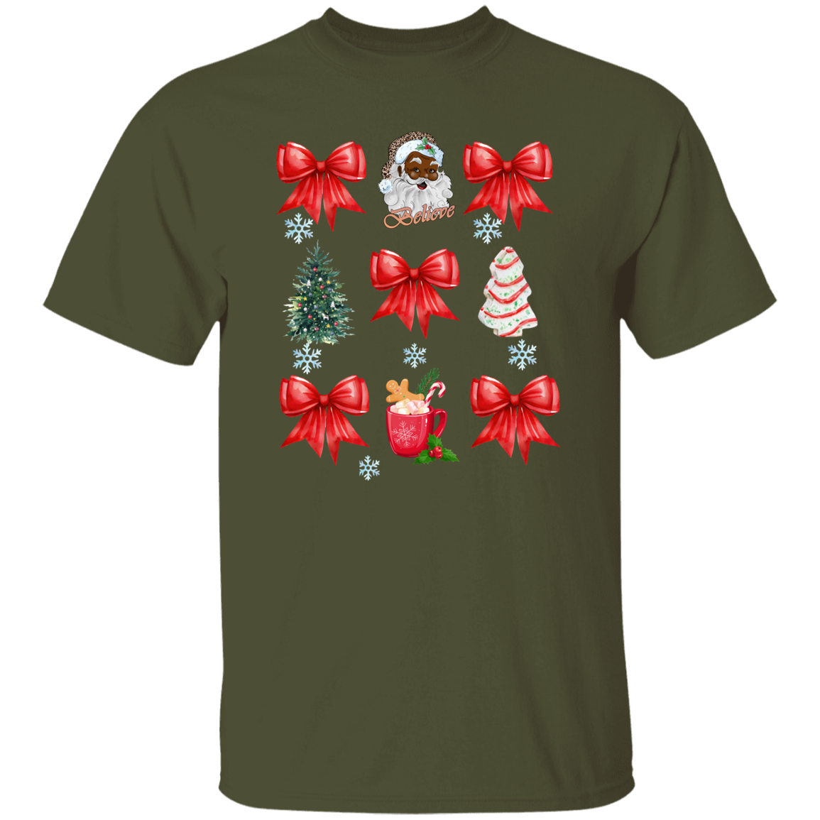 Coquette Bow Sweatshirt, Cute Red Ribbon Santa Sweatshirt!