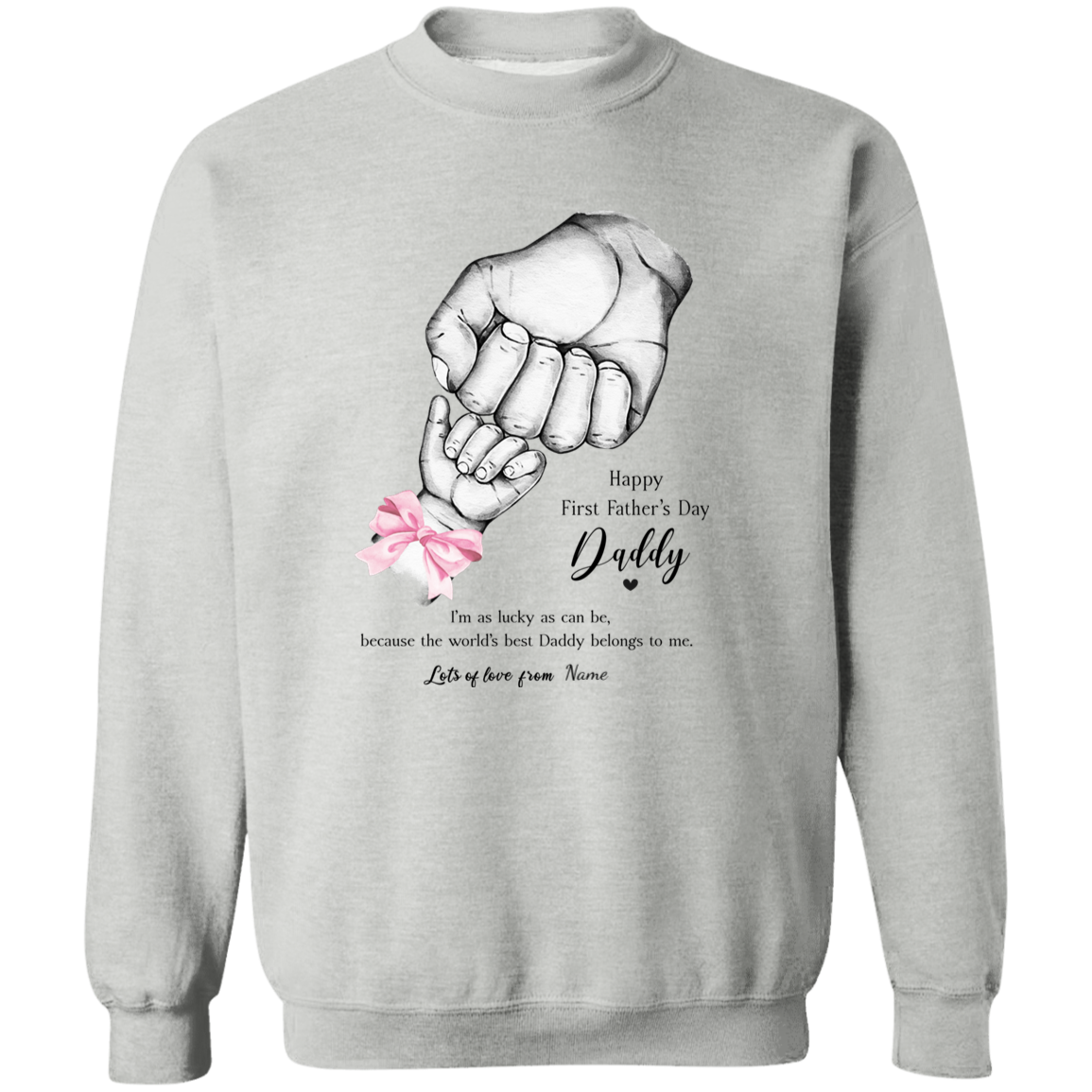 Personalized Daddy's First Father's Day Apparel