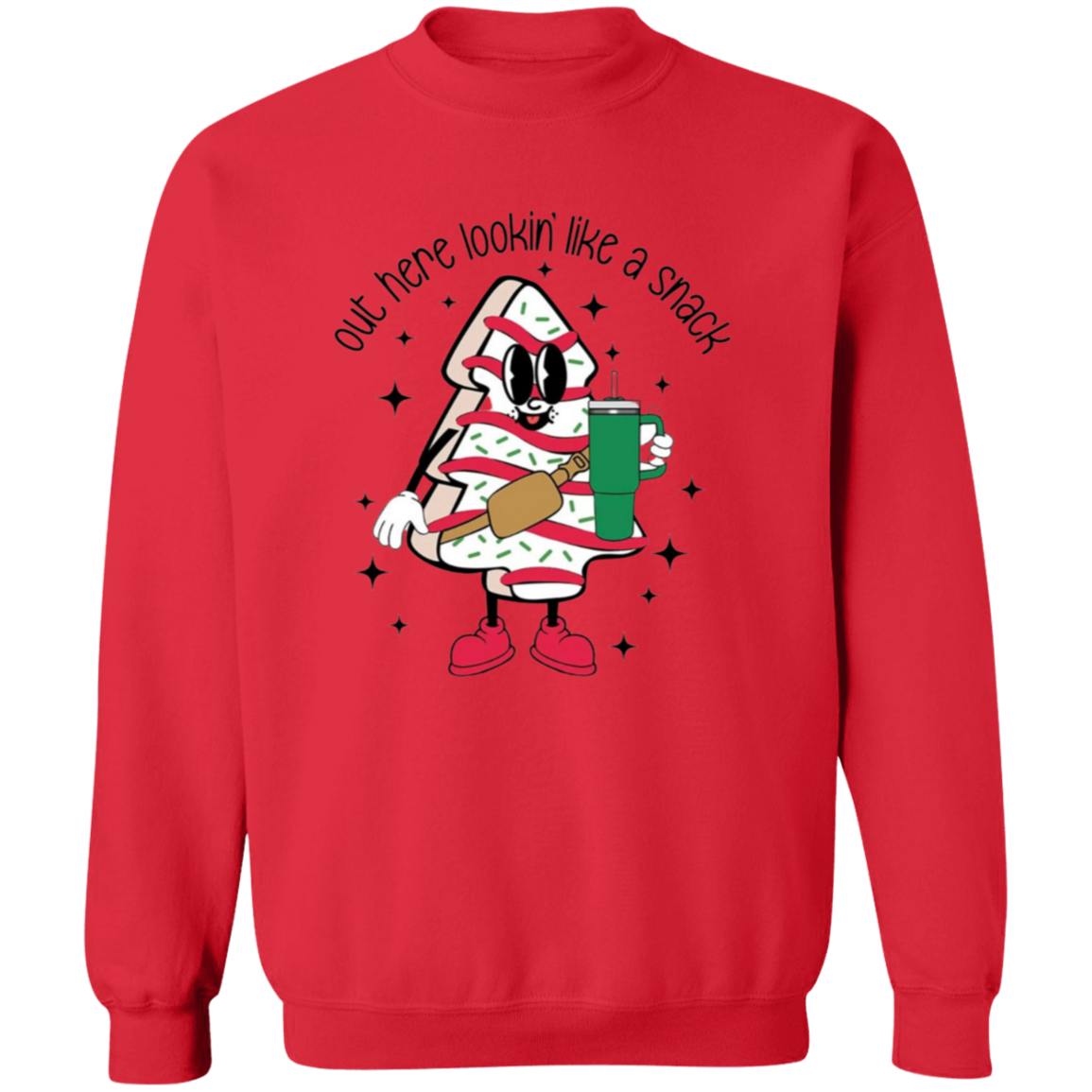 Christmas Graphic "Lookin' like a snack" Sweatshirt
