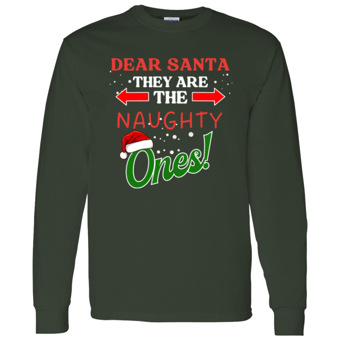 Funny Christmas "Naughty Ones" T-Shirt
