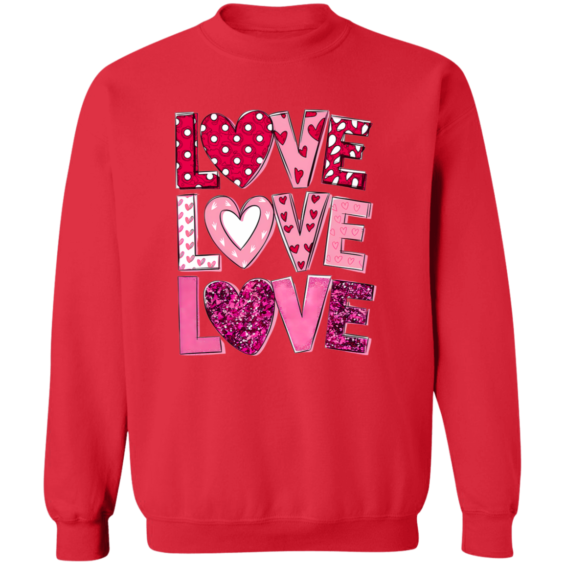 Valentine Season "LOVE" Pullover Sweatshirt for your Valentine!