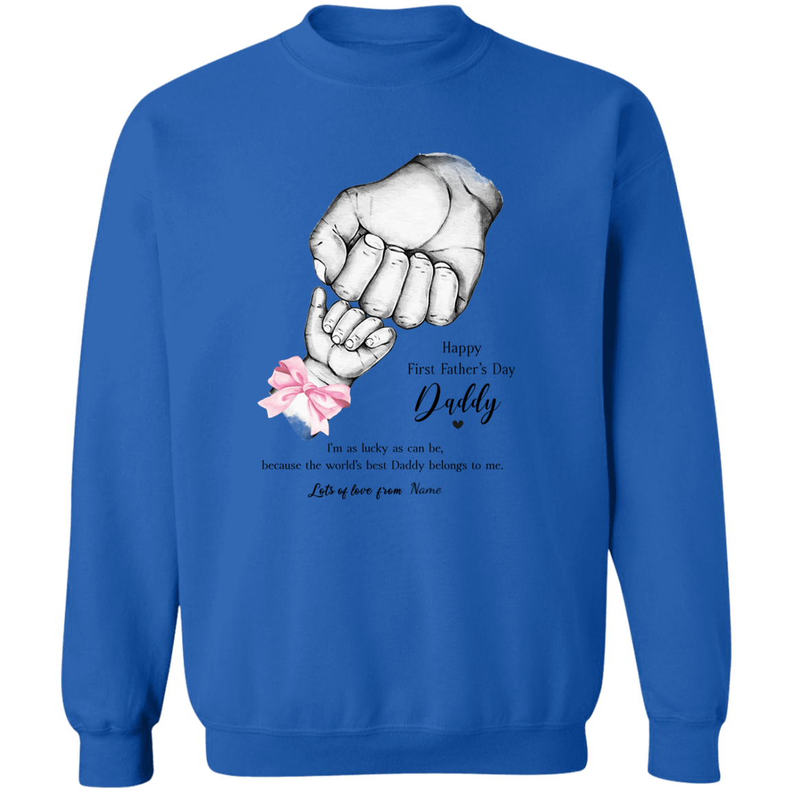 Personalized Daddy's First Father's Day Apparel