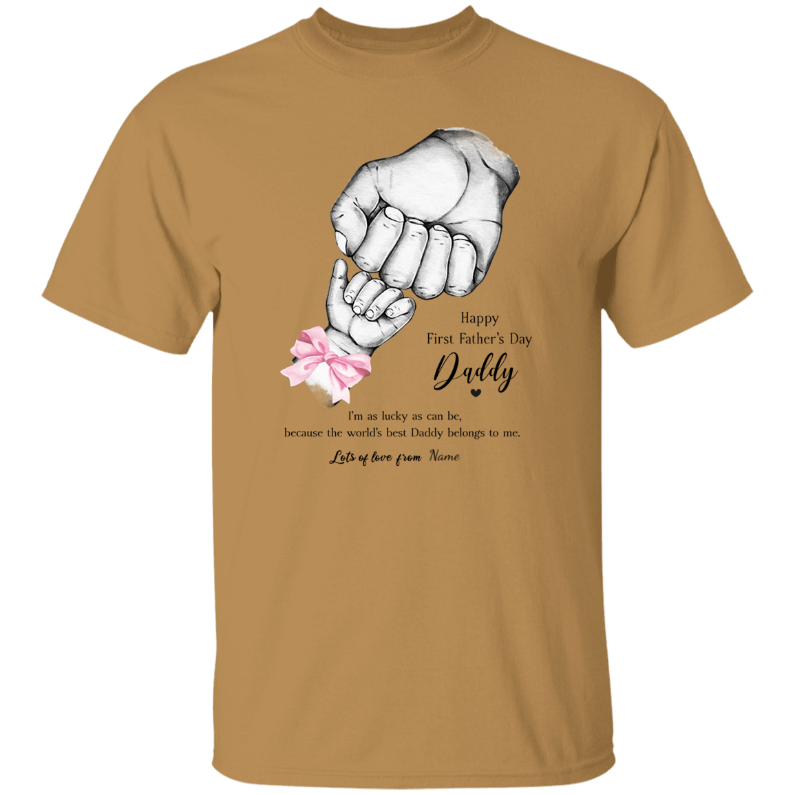 Personalized Daddy's First Father's Day Apparel