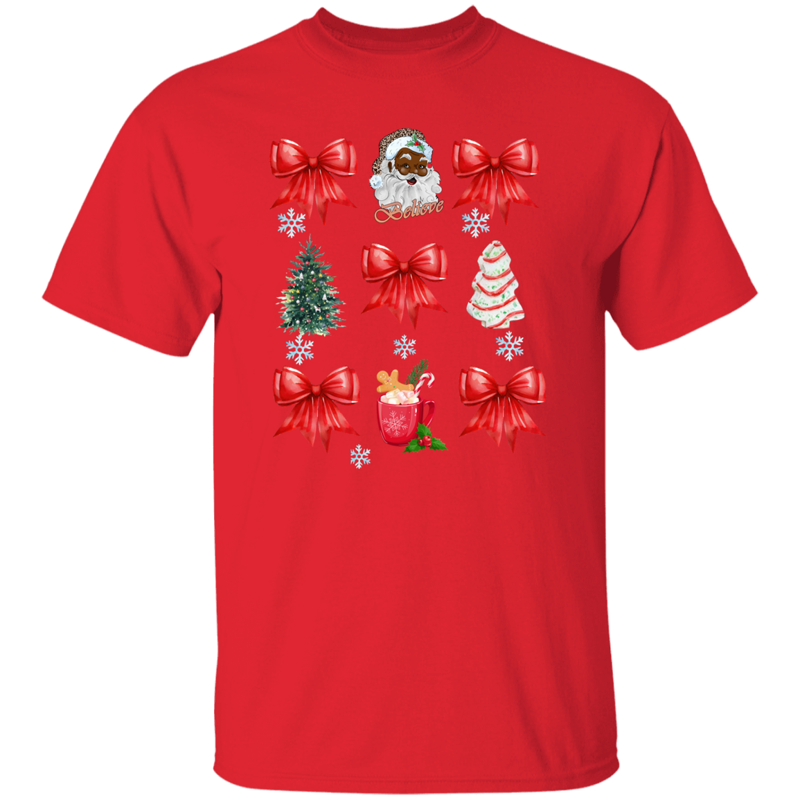 Coquette Bow Sweatshirt, Cute Red Ribbon Santa Sweatshirt!