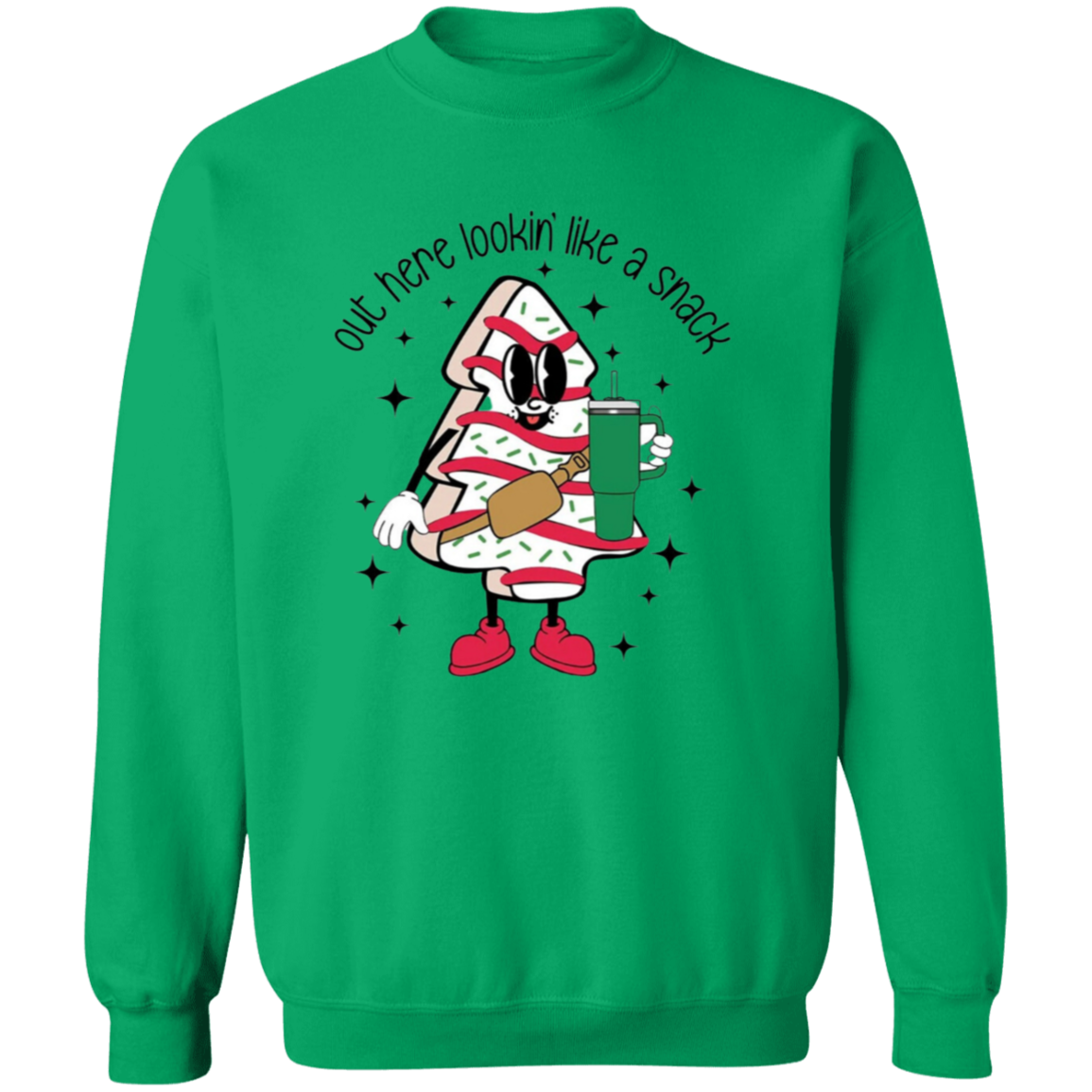 Christmas Graphic "Lookin' like a snack" Sweatshirt