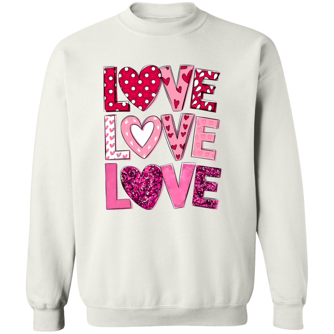 Valentine Season "LOVE" Pullover Sweatshirt for your Valentine!