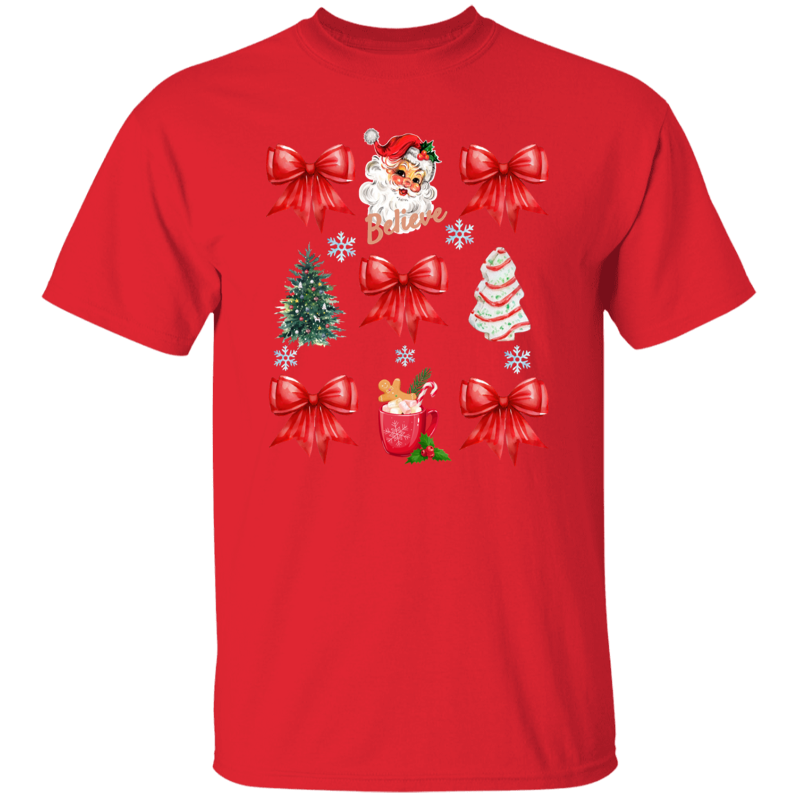 Christmas Santa Coquette Holiday T-Shirt