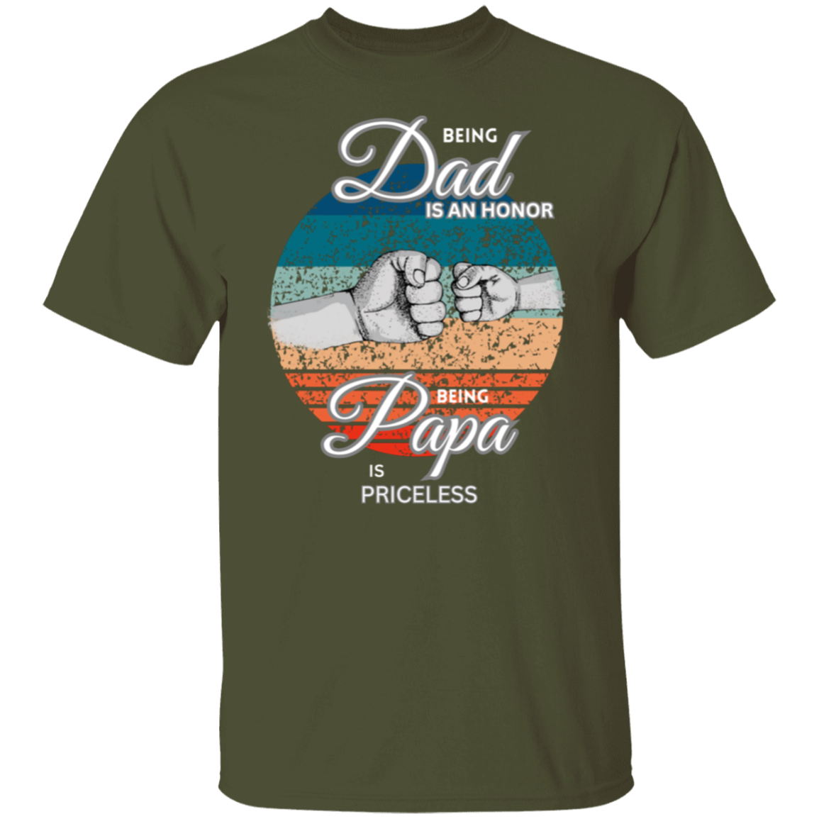 "Being Dad is an Honor" Short Sleeve T-Shirt