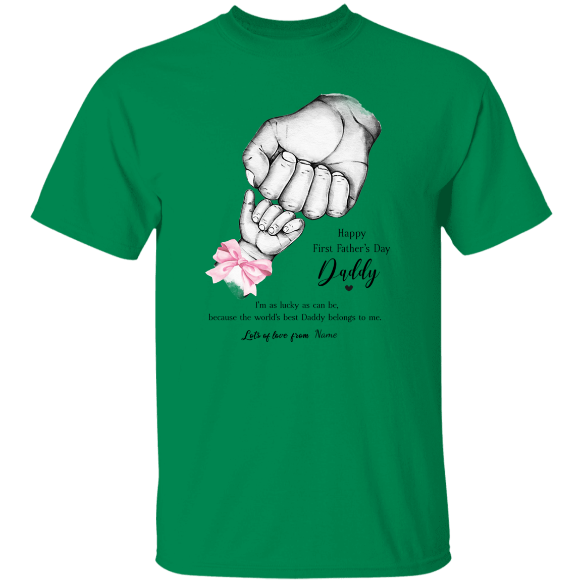 Personalized Daddy's First Father's Day Apparel