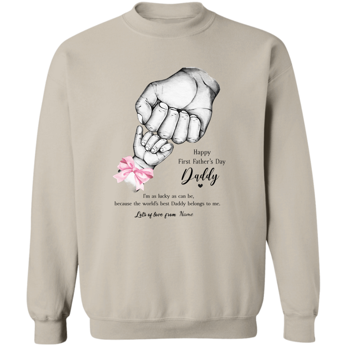 Personalized Daddy's First Father's Day Apparel