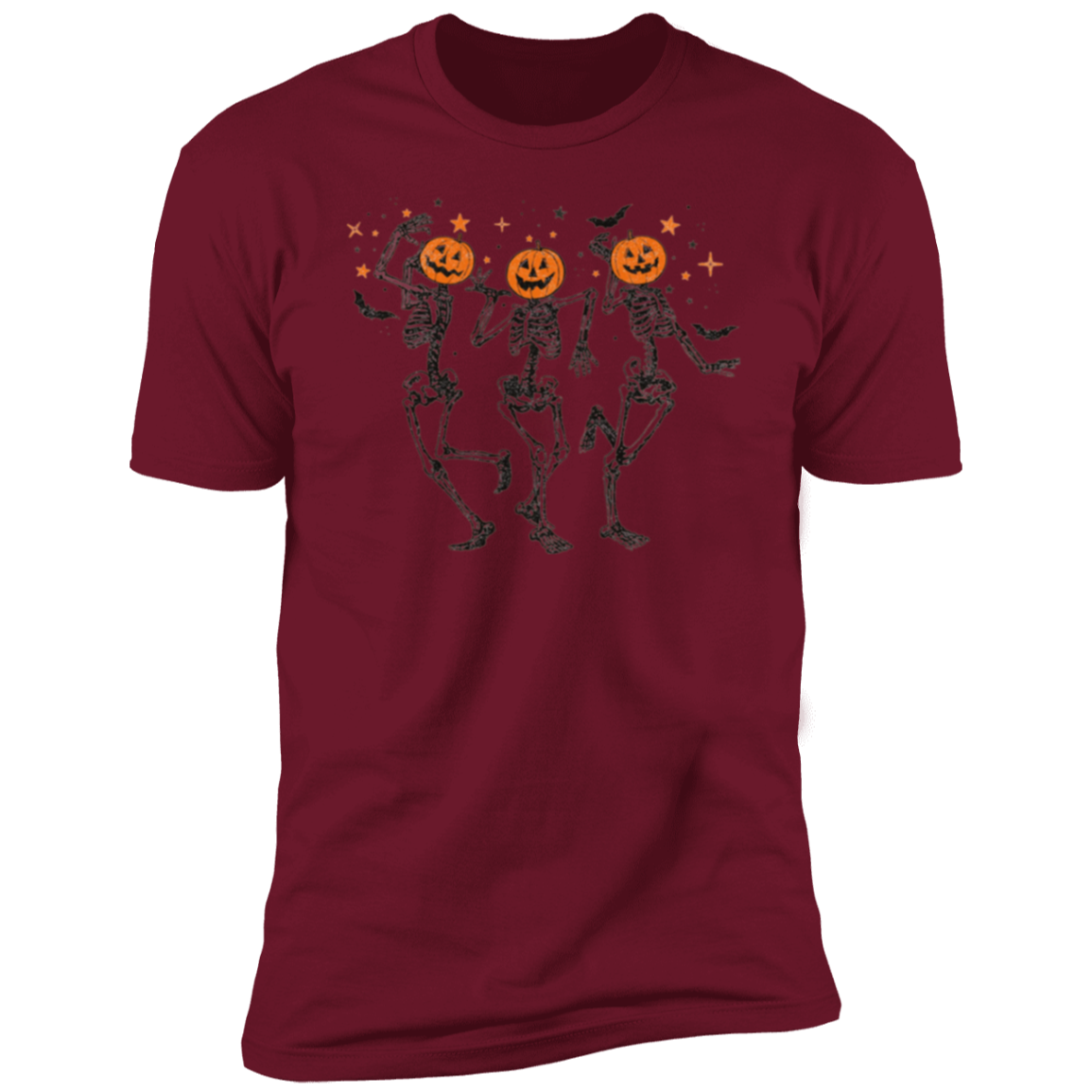 Funny Halloween Pumpkin Head Dancing Skeleton Sweatshirt, Halloween Gift Shirt, Short Sleeve T-Shirt