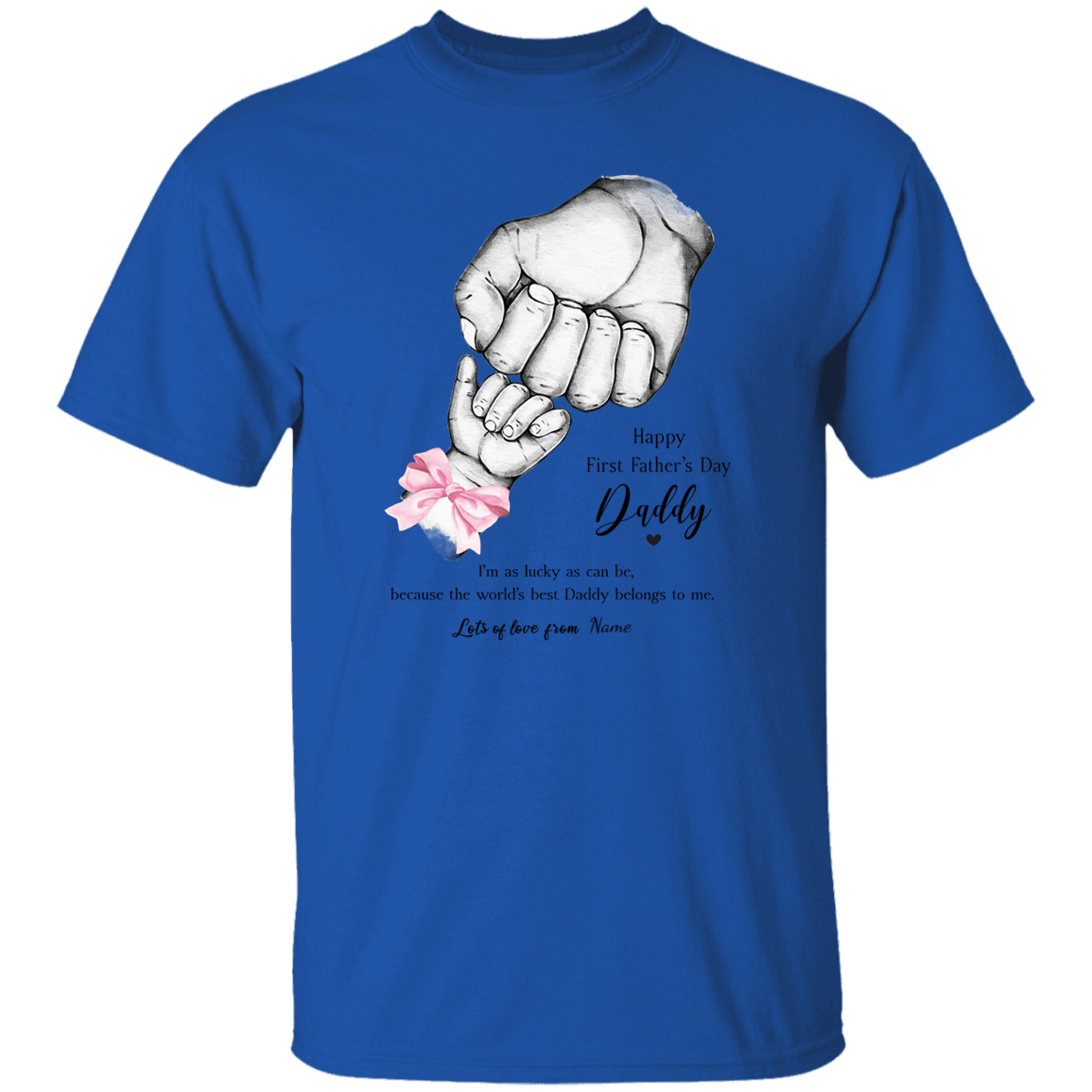 Personalized Daddy's First Father's Day Apparel