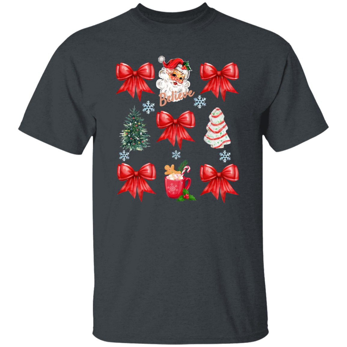 Christmas Santa Coquette Holiday T-Shirt