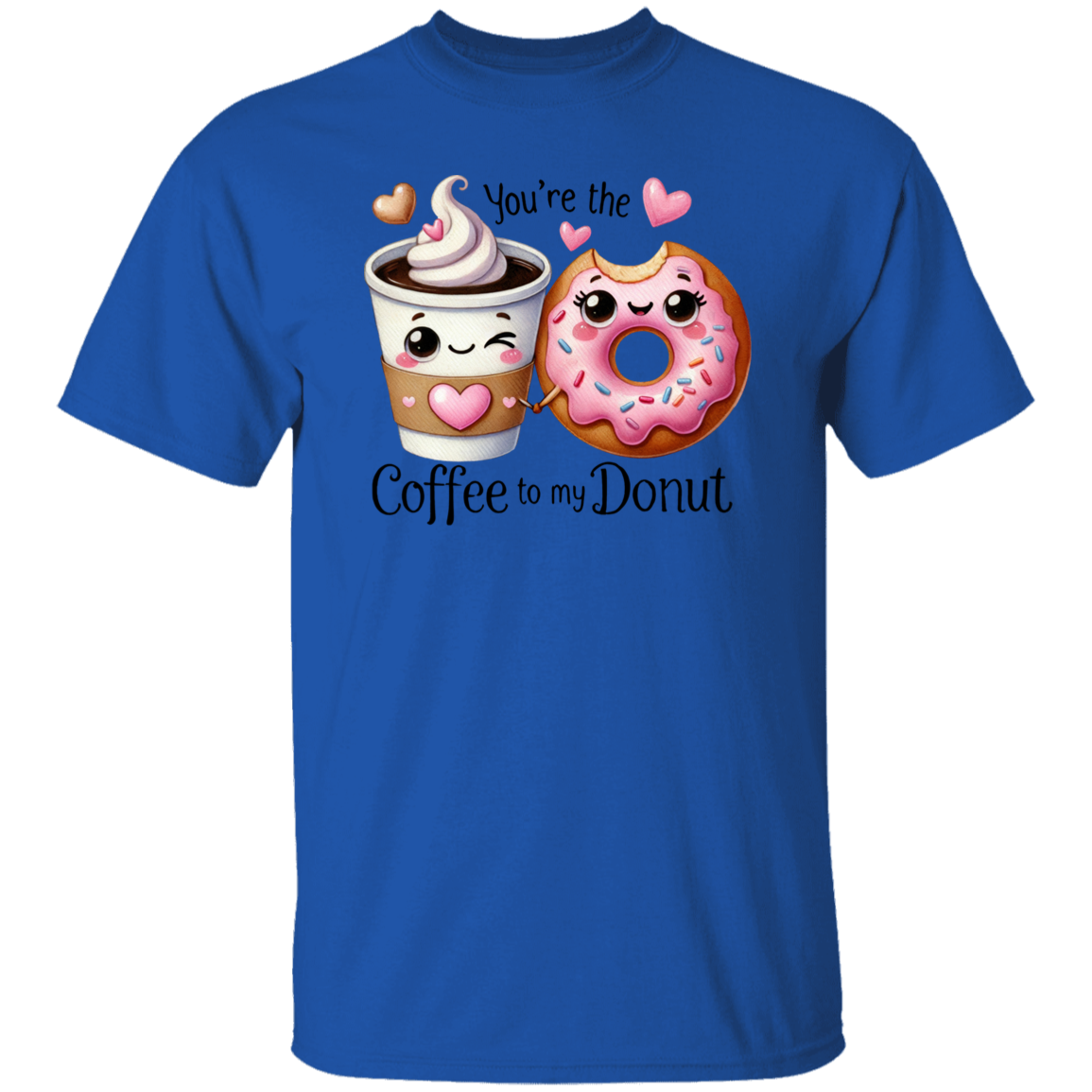 Funny Valentine "Coffee to my Donut" S/L T-Shirt