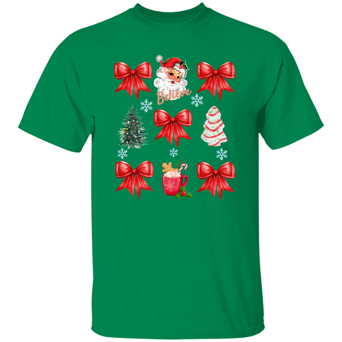Christmas Santa Coquette Holiday T-Shirt