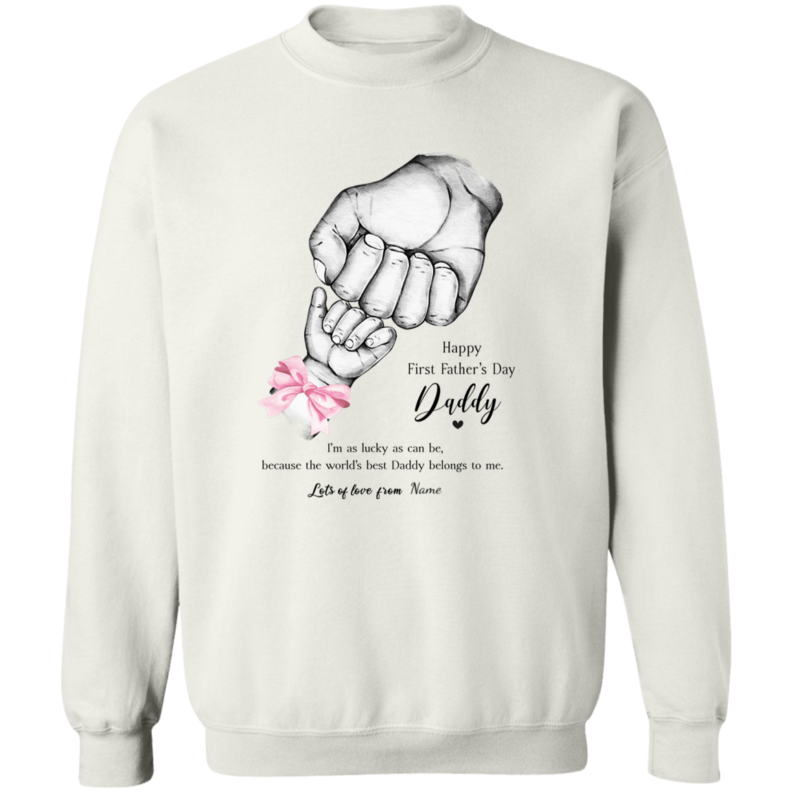 Personalized Daddy's First Father's Day Apparel