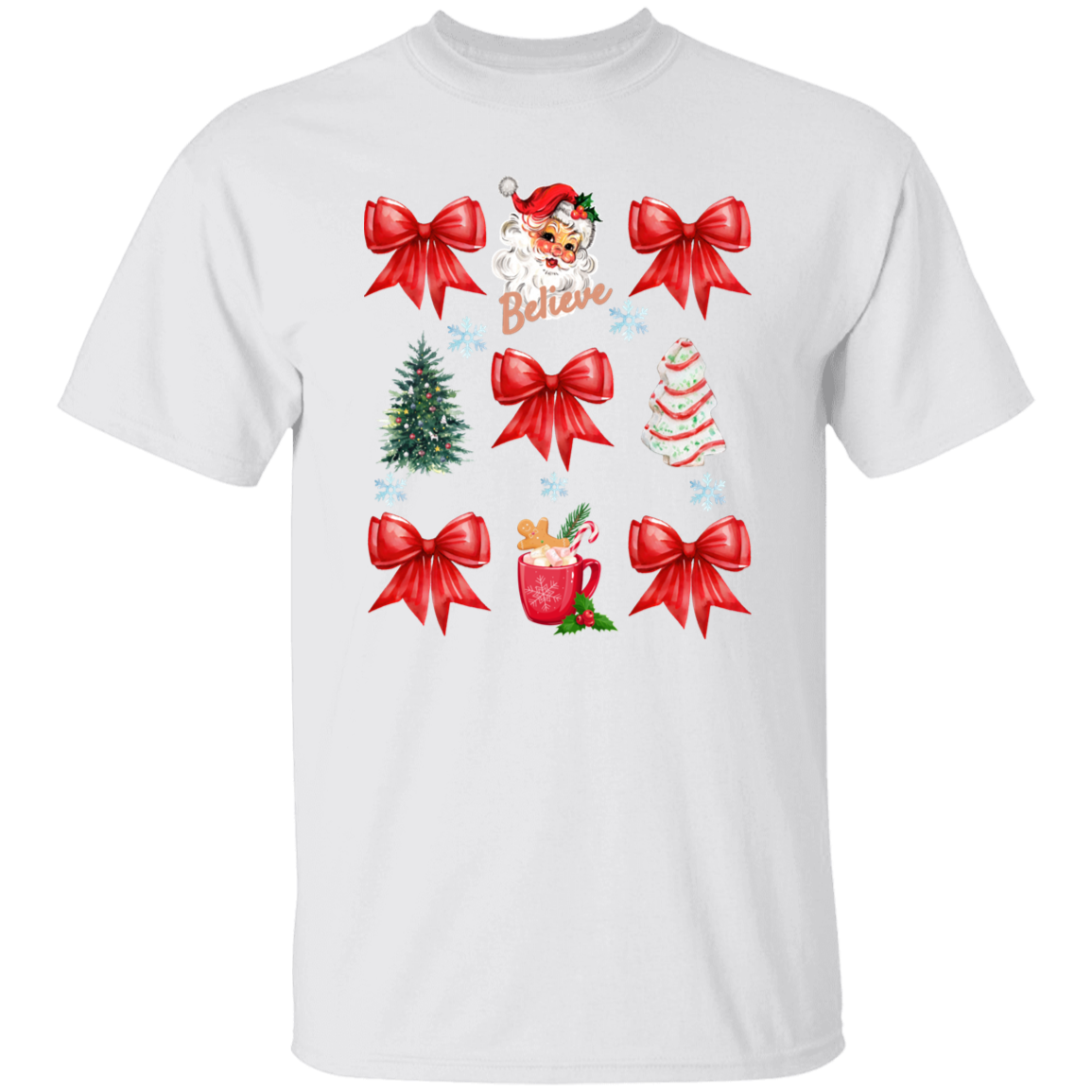 Christmas Santa Coquette Holiday T-Shirt