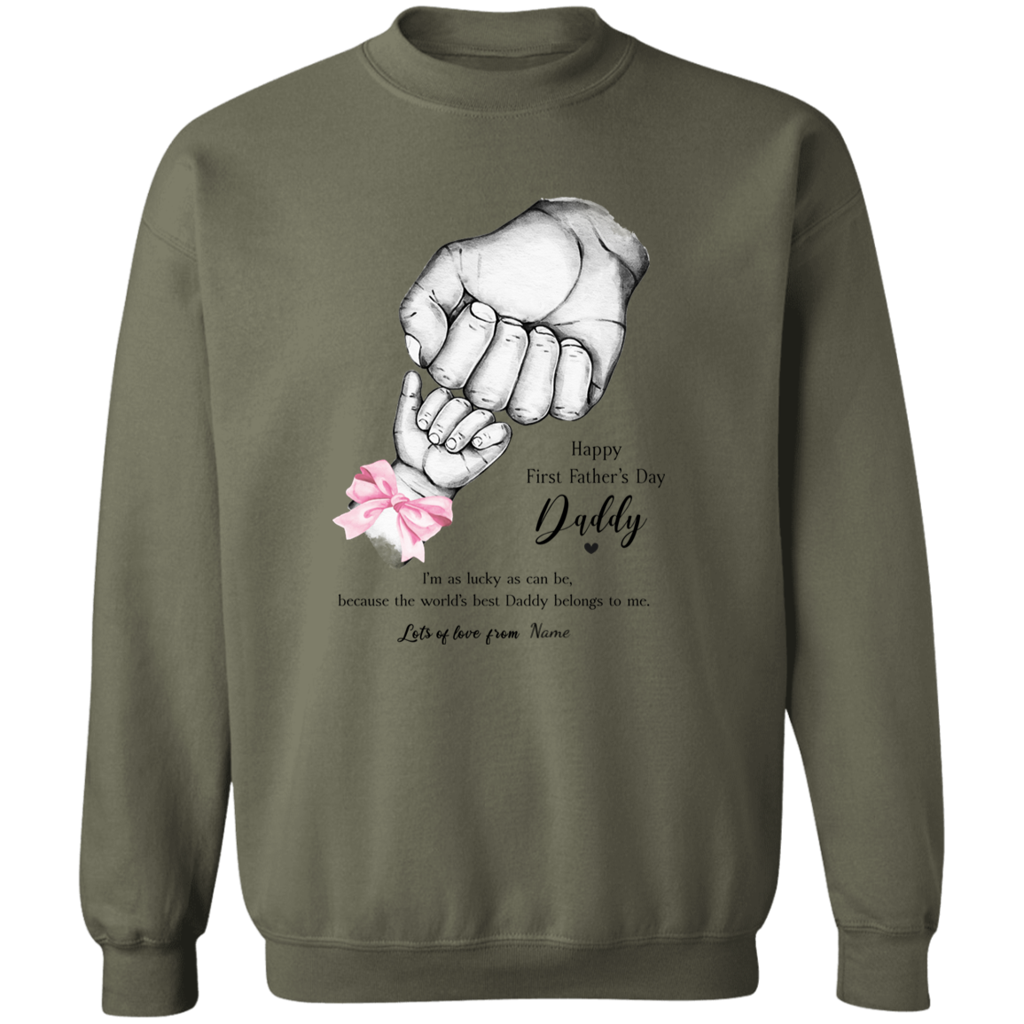 Personalized Daddy's First Father's Day Apparel
