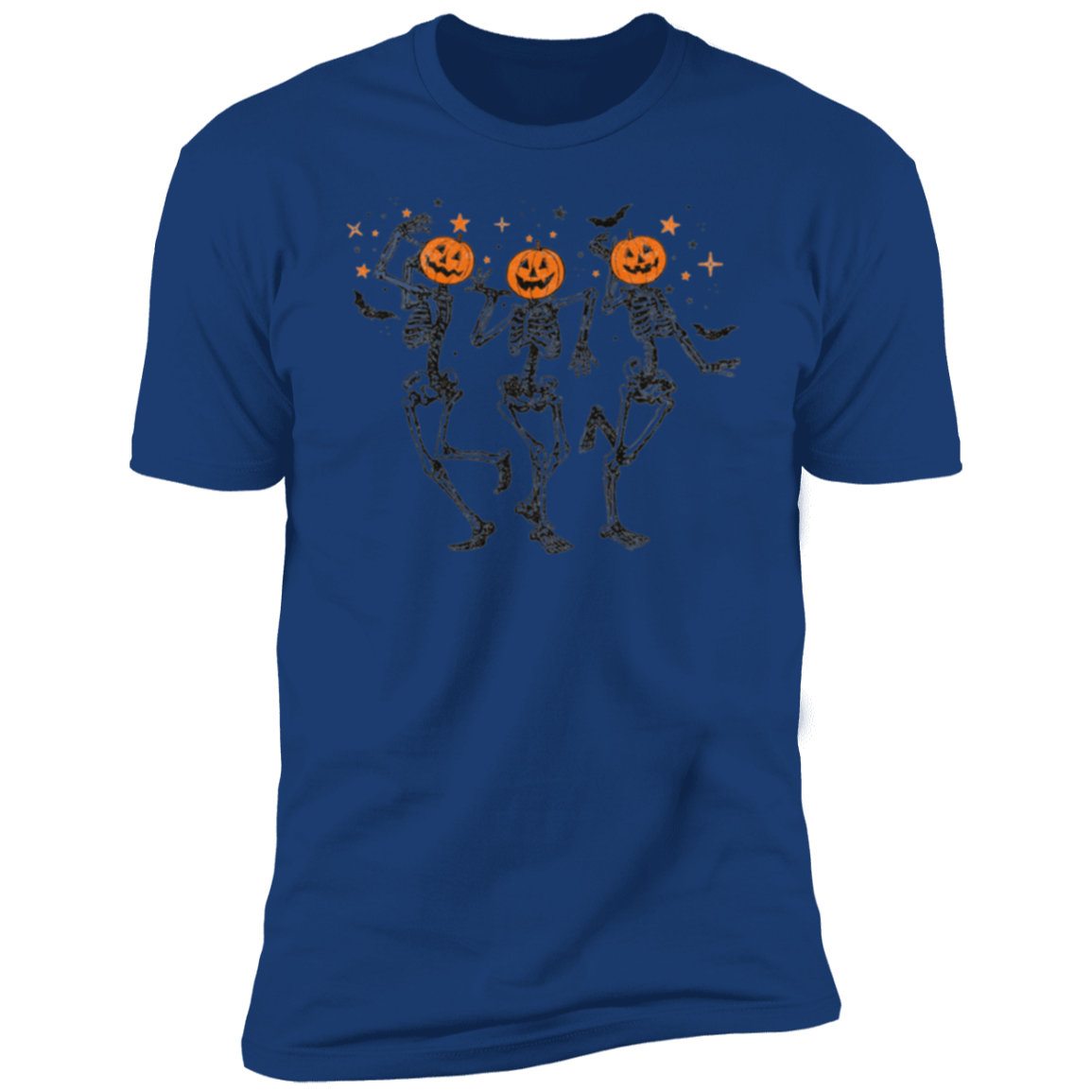 Funny Halloween Pumpkin Head Dancing Skeleton Sweatshirt, Halloween Gift Shirt, Short Sleeve T-Shirt