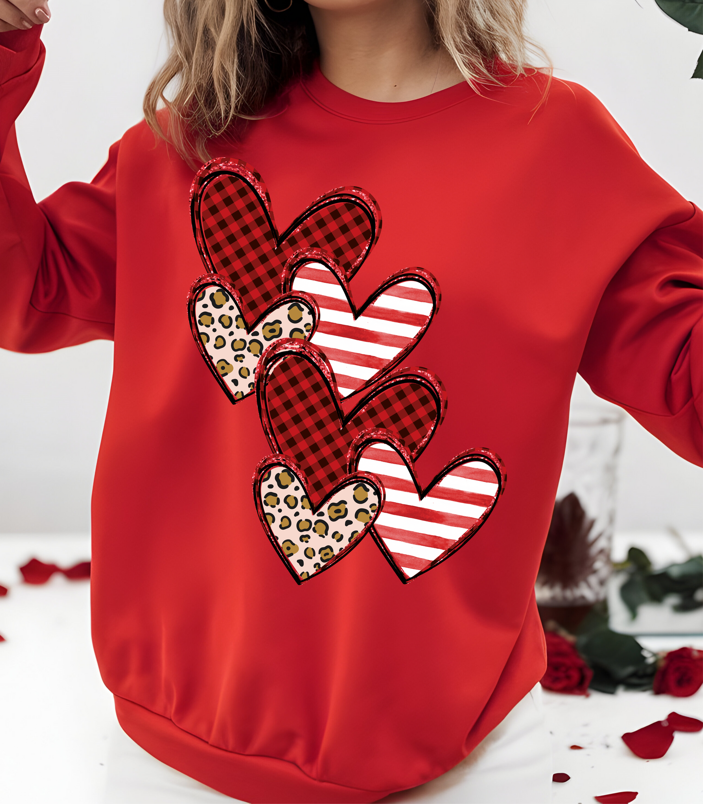 Valentine Heart Coquette Crewneck Sweatshirt!