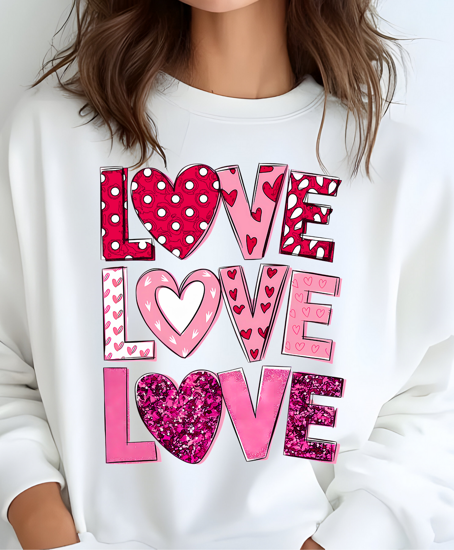 Valentine Season "LOVE" Pullover Sweatshirt for your Valentine!