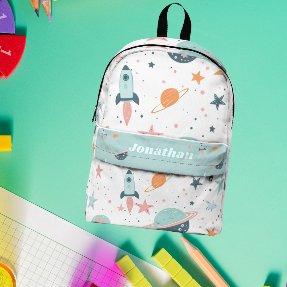 Personalize Back to School Kids Space Odessey Backpack