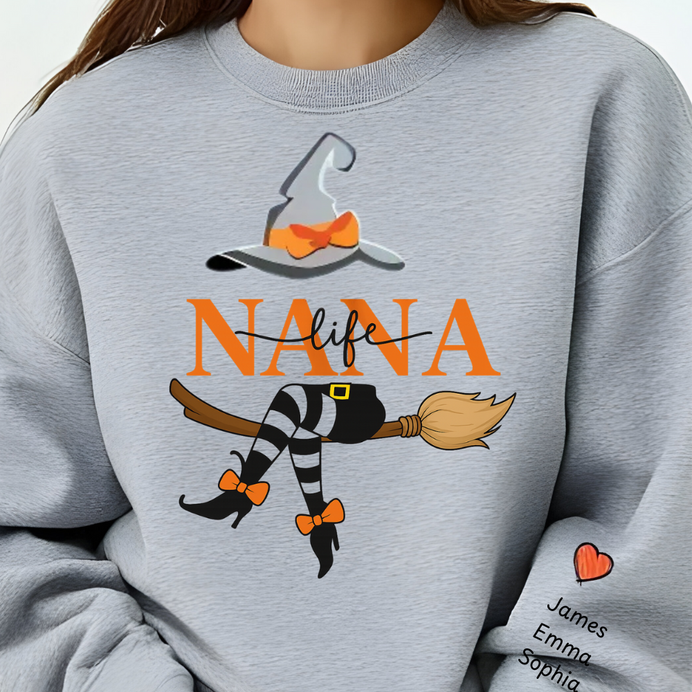 Personalized Nana Life Halloween Sweatshirt