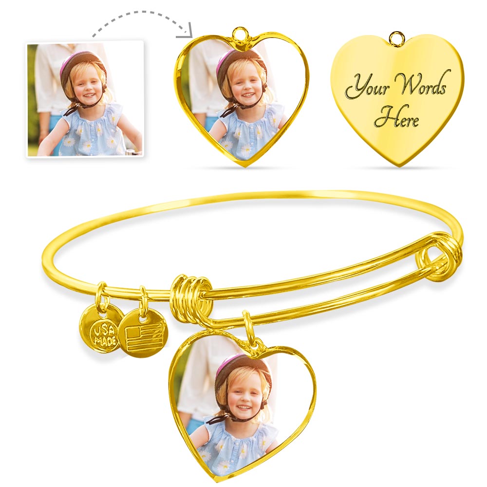 TO MY DAUGHTER / MY PRINCESS HEART BANGLE