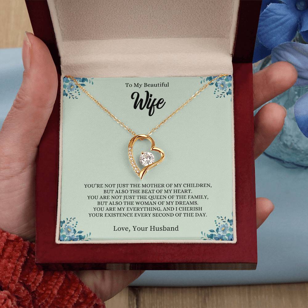 To My Wife "You Are My Everything" Forever Love Necklace