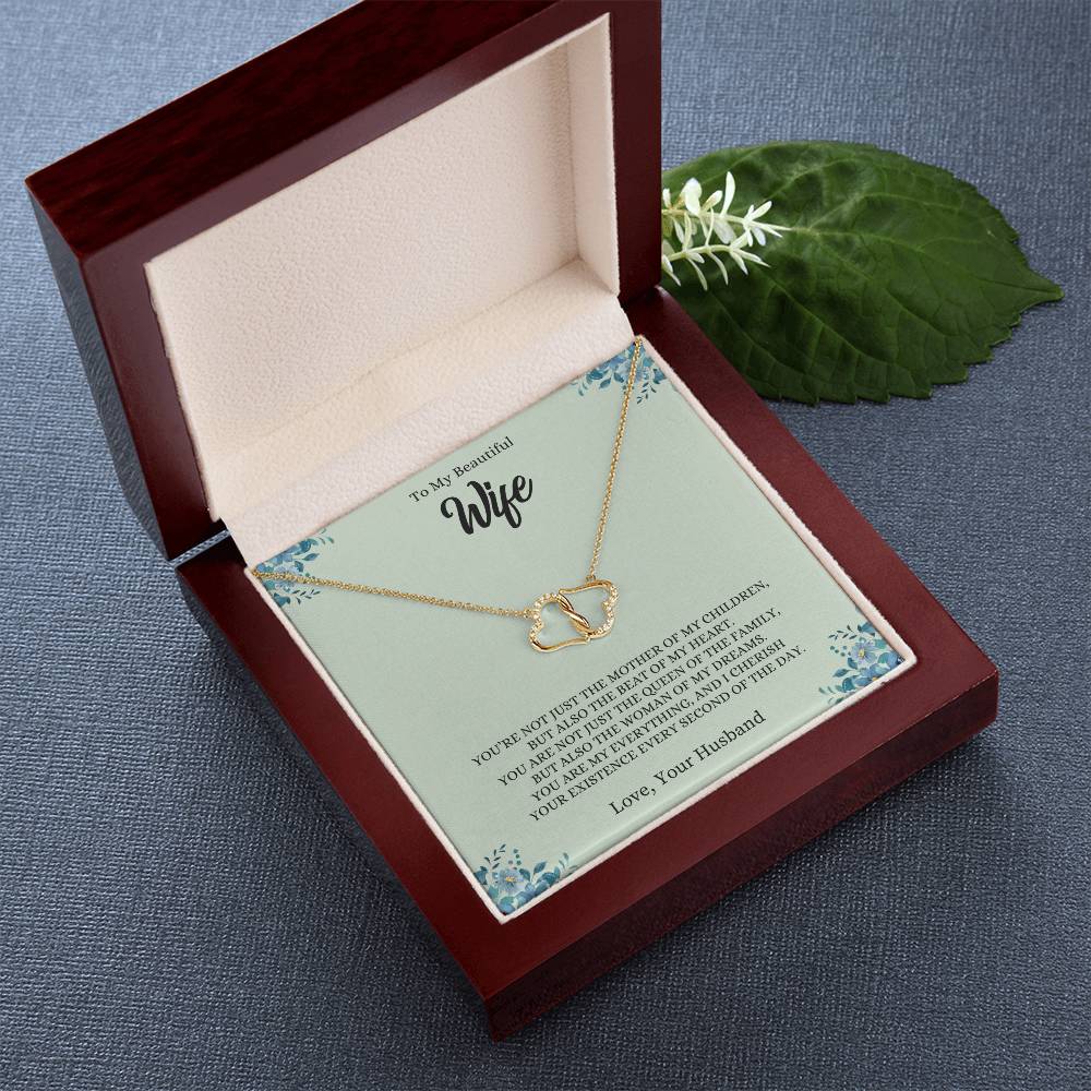 To My Wife "The Beat of My Heart" Everlasting Love Necklace