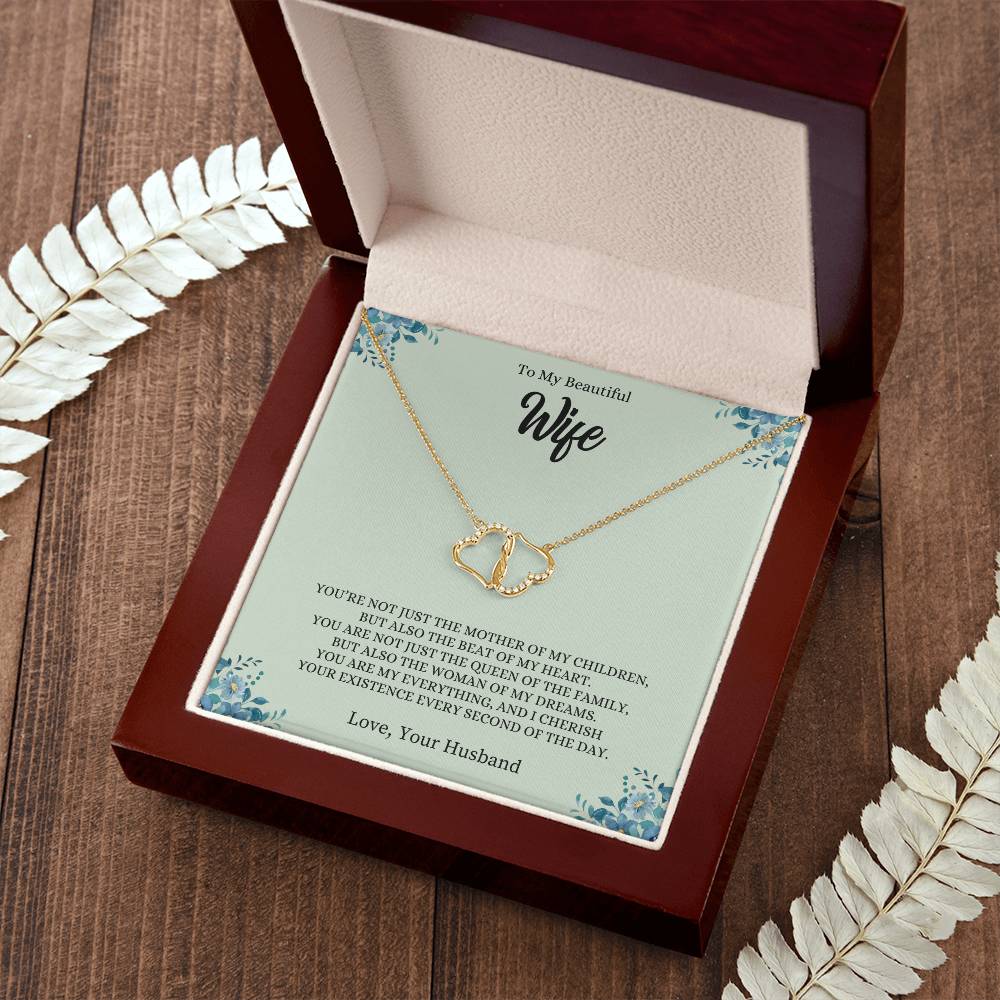 To My Wife "The Beat of My Heart" Everlasting Love Necklace