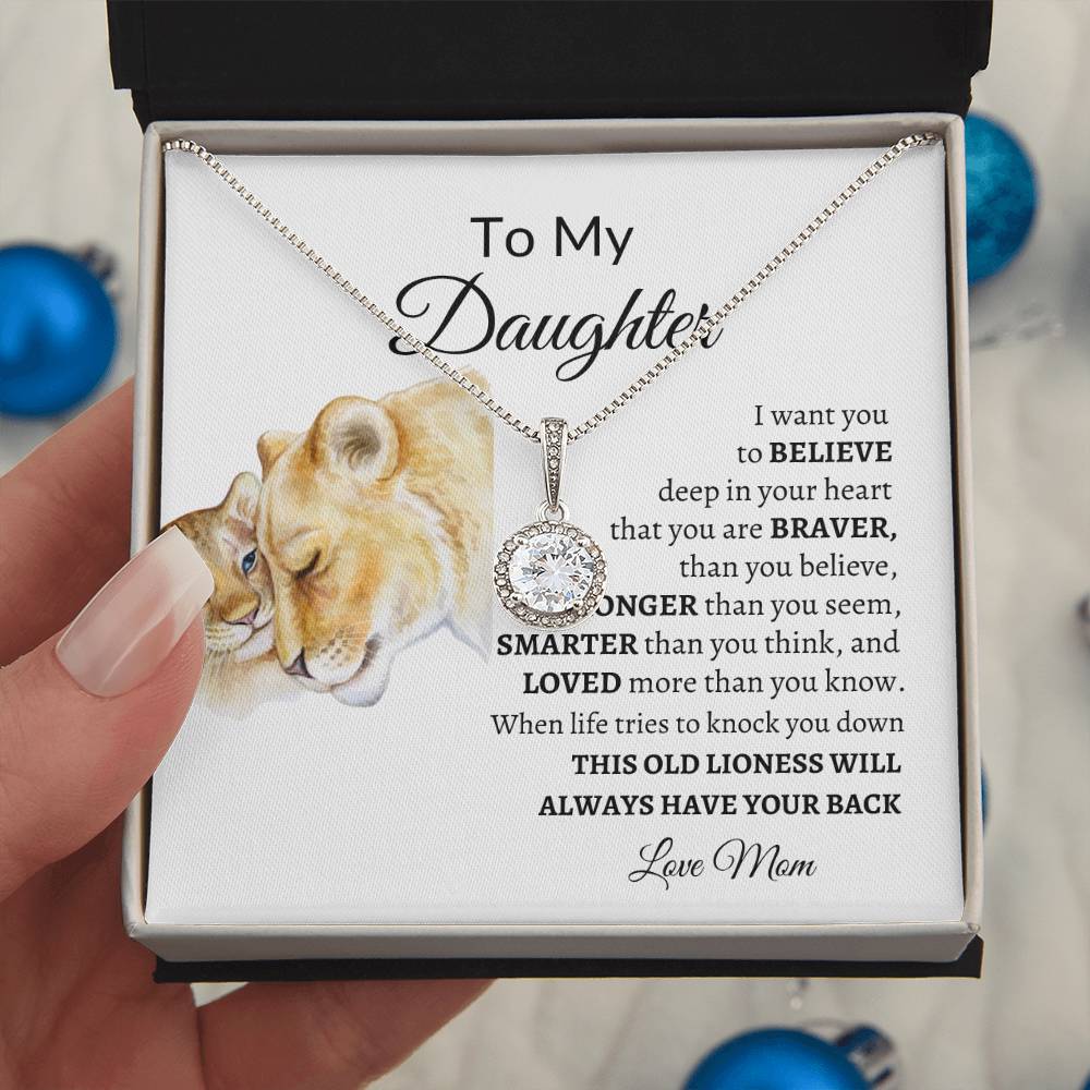 To My Daughter from Mom "I Want You to Believe" Eternal Hope Necklace