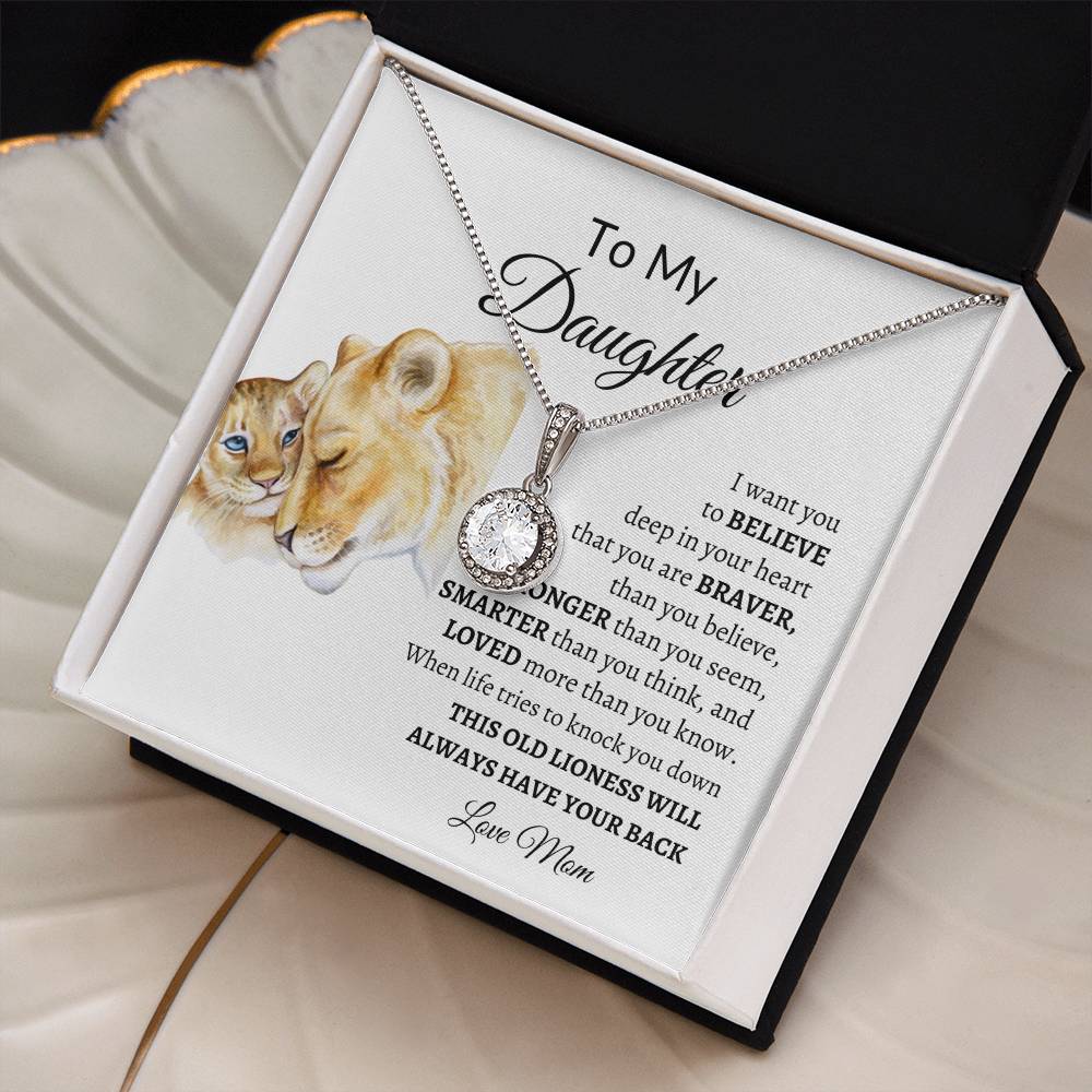 To My Daughter from Mom "I Want You to Believe" Eternal Hope Necklace