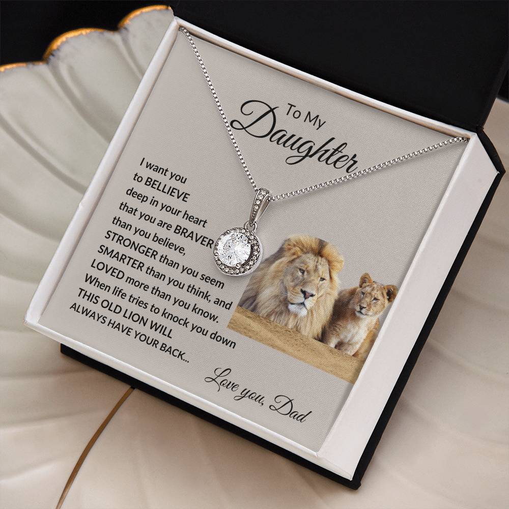 To My Daughter "Believe" Eternal Hope Necklace