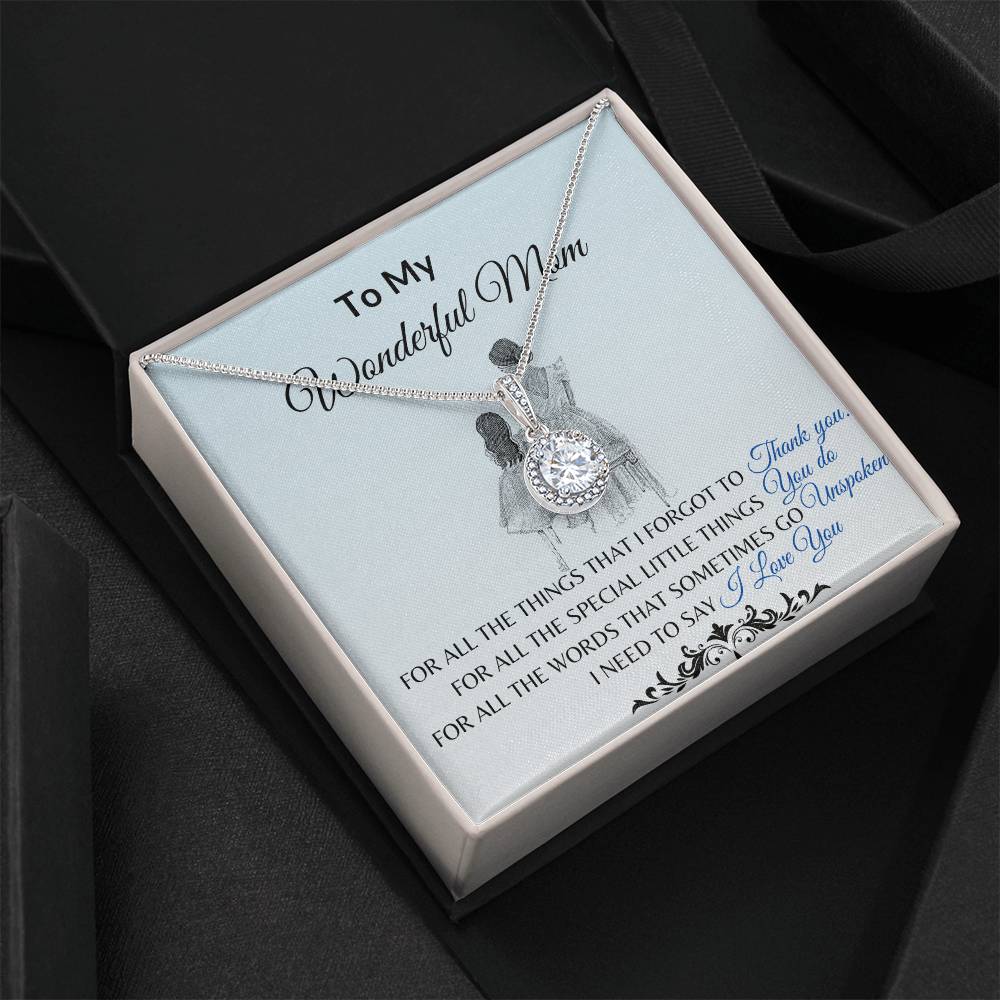 To My Mom from Daughter "Thank You" Eternal Hope Necklace
