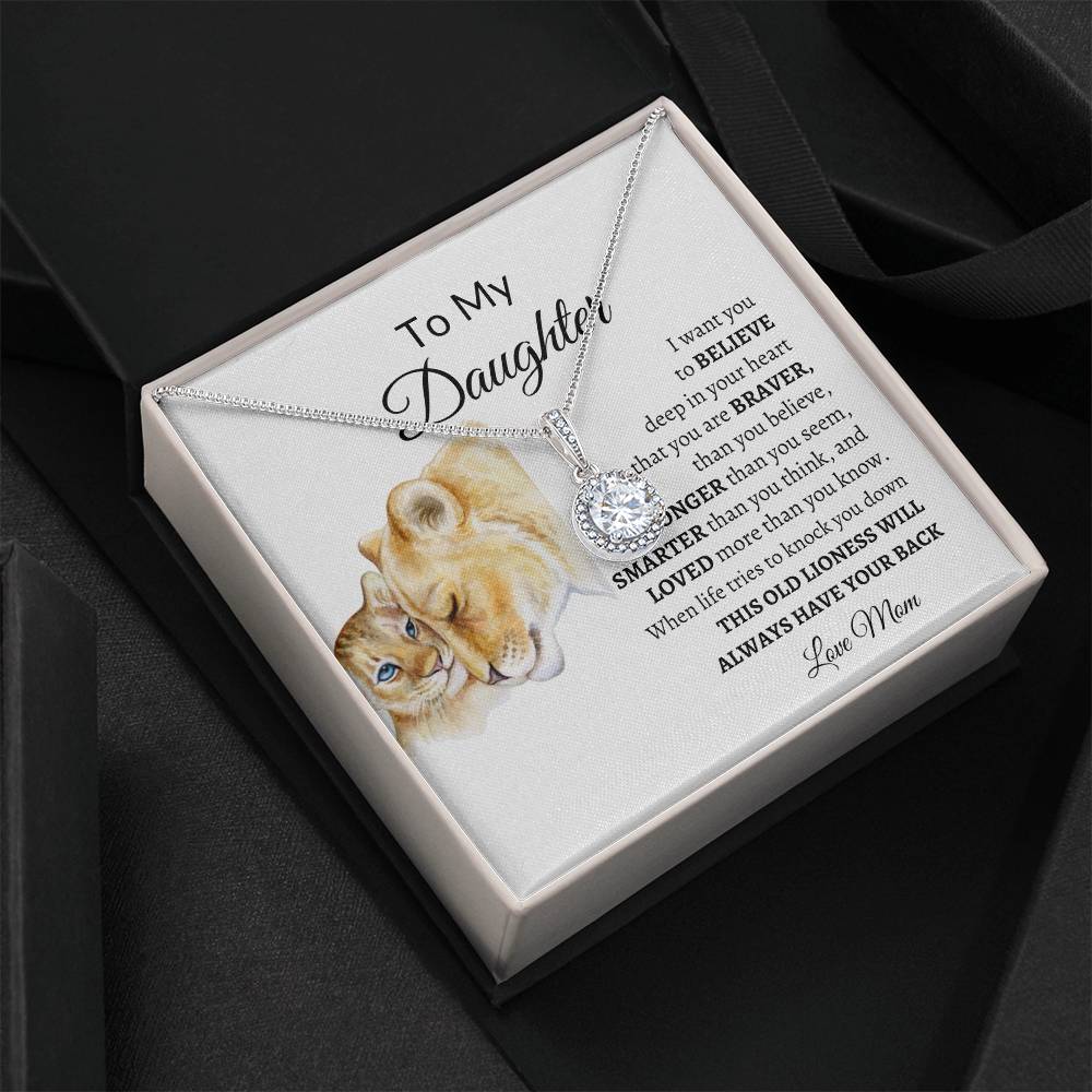 To My Daughter from Mom "I Want You to Believe" Eternal Hope Necklace