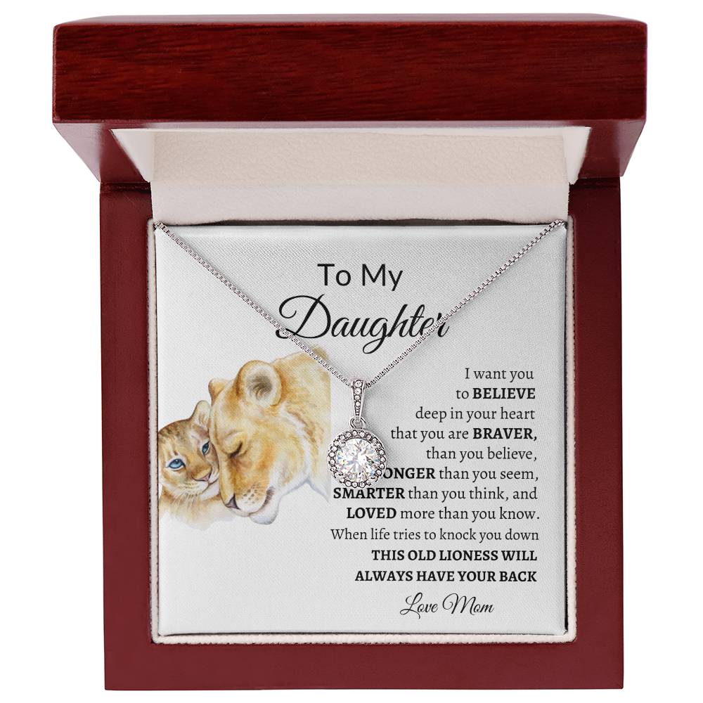 To My Daughter from Mom "I Want You to Believe" Eternal Hope Necklace